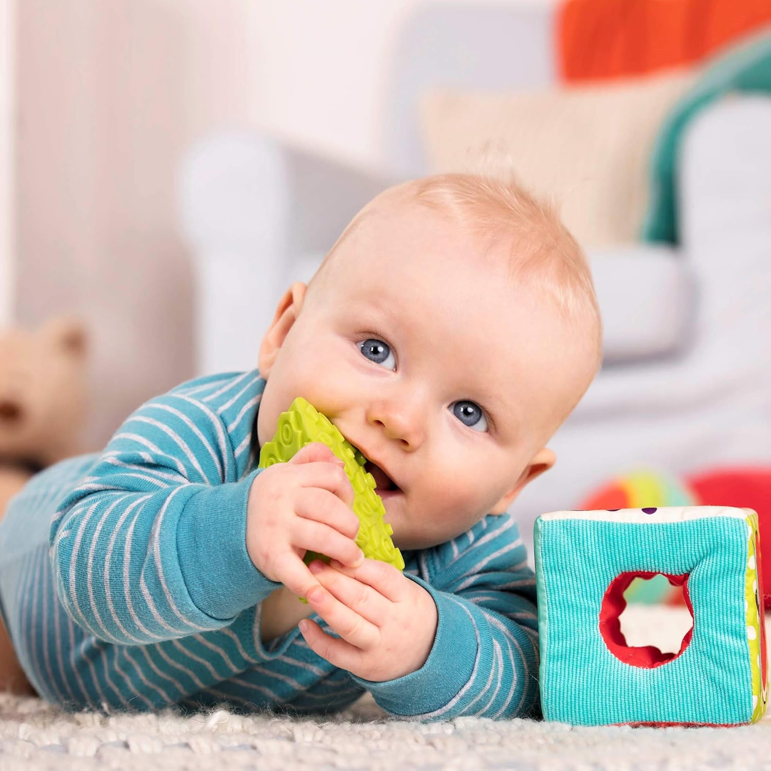 B. Toys ABC Block Party - Soft Fabric Building Blocks for Toddlers 6 Months+ 4