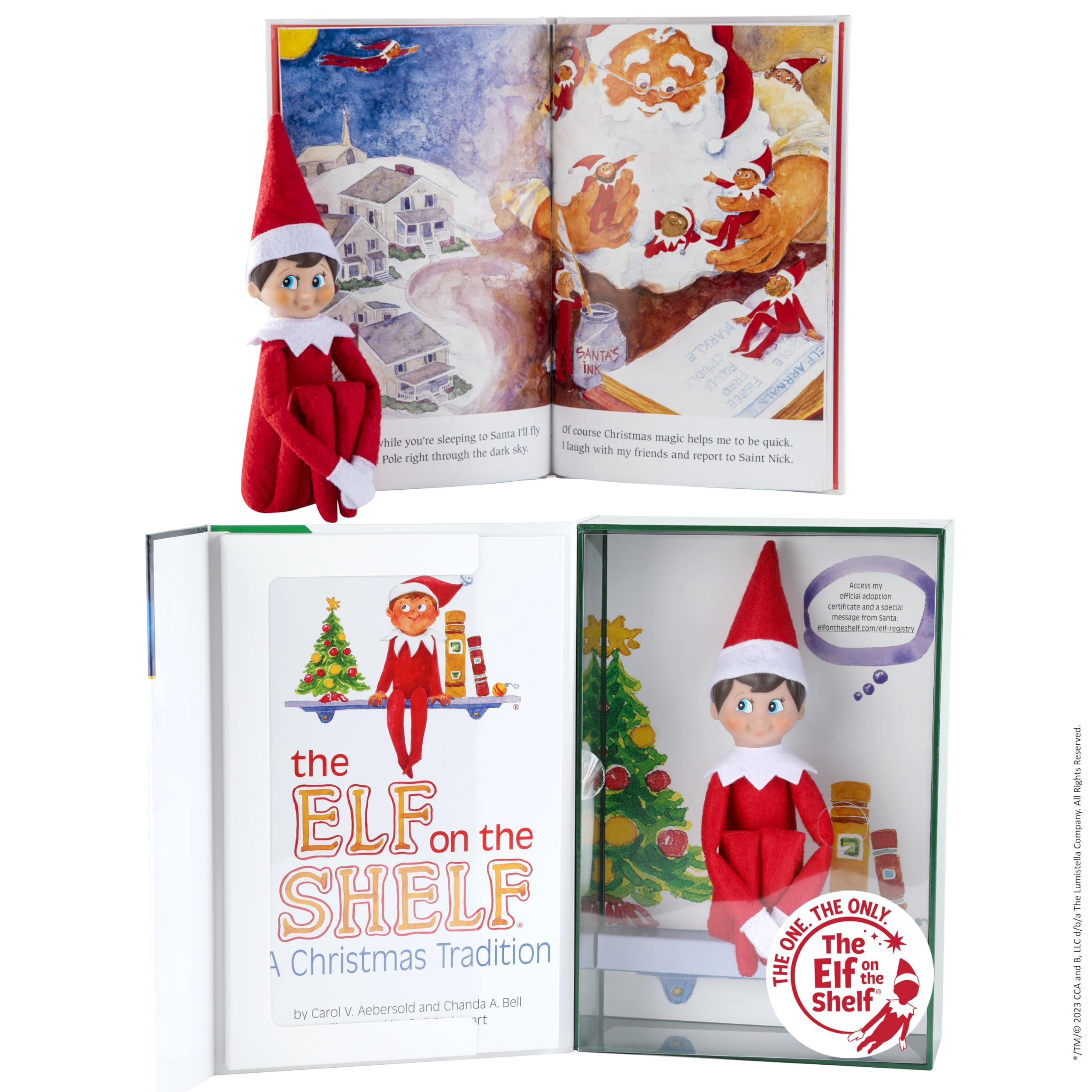 The Elf on the Shelf: A Christmas Tradition - Boy Scout Elf with Blue Eyes 1