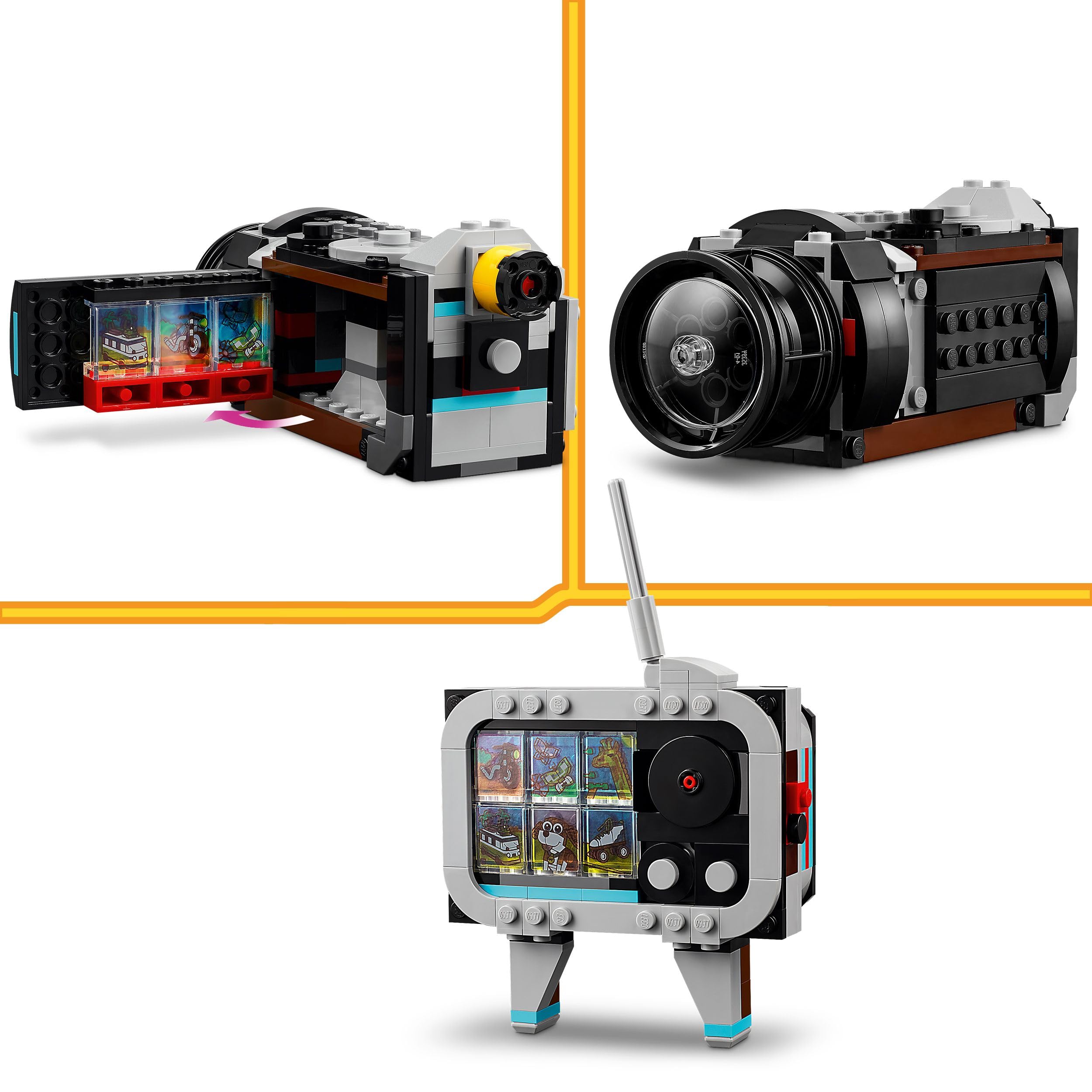 LEGO Creator 3in1 Retro Camera Building Set - Ages 8+ | 3 Models in 1 | Creative Play 4