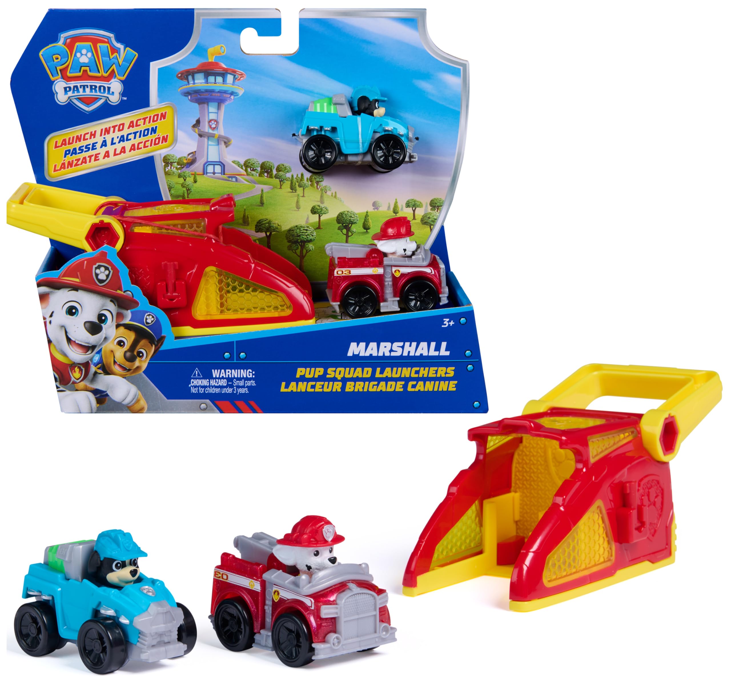 Paw Patrol Pup Squad Launchers with Rex Vehicle 2-Pack - Ages 3-9