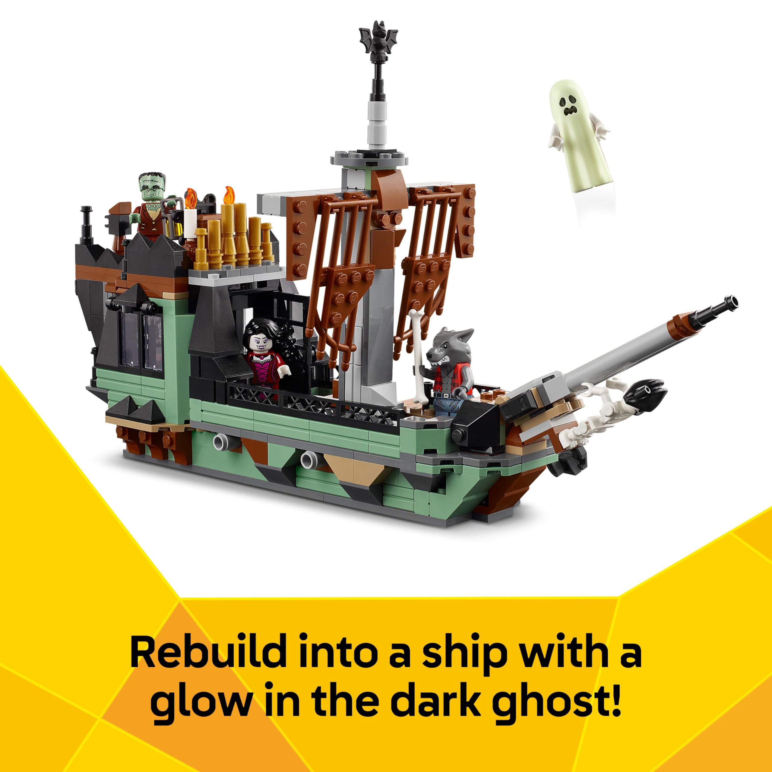 LEGO Creator 3in1 Haunted Mansion - Spooky Building Set for Kids 9+ 3