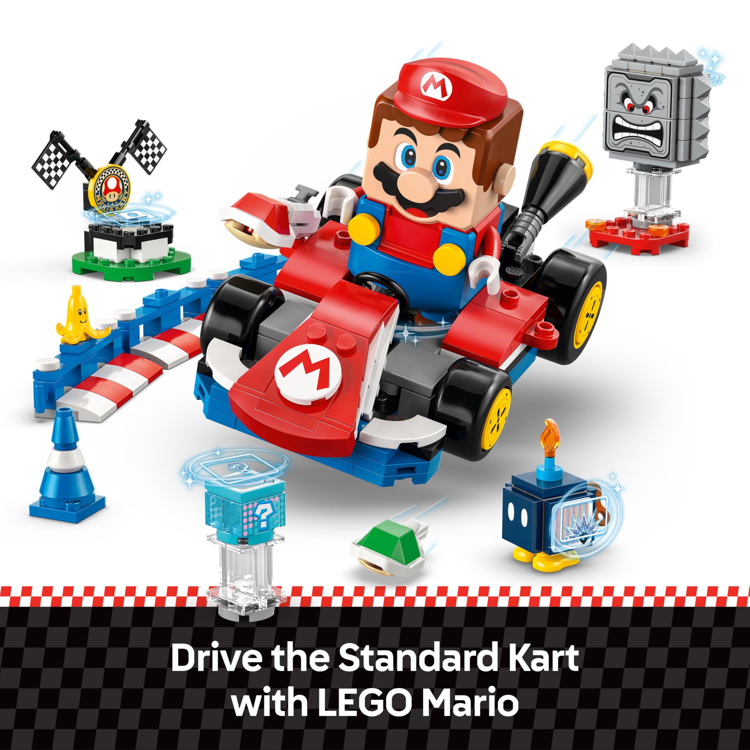 LEGO Super Mario Interactive Mario & Standard Kart Building Set 72043 | Ages 7+ 5