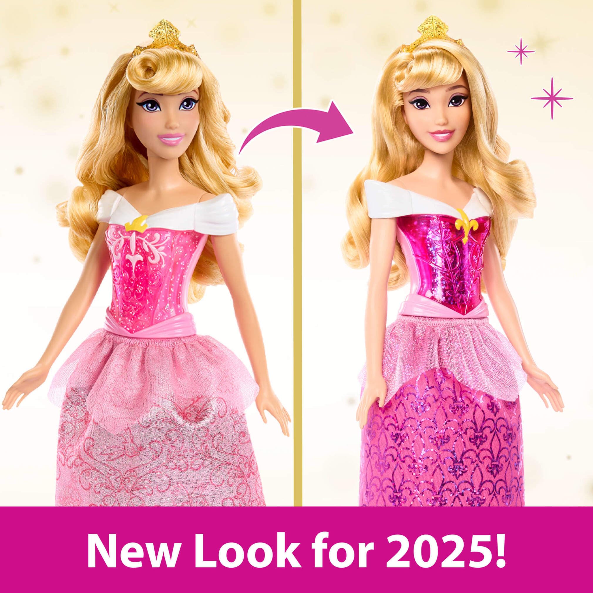 Disney Princess Aurora Sleeping Beauty Posable Fashion Doll with Sparkling Outfit 7