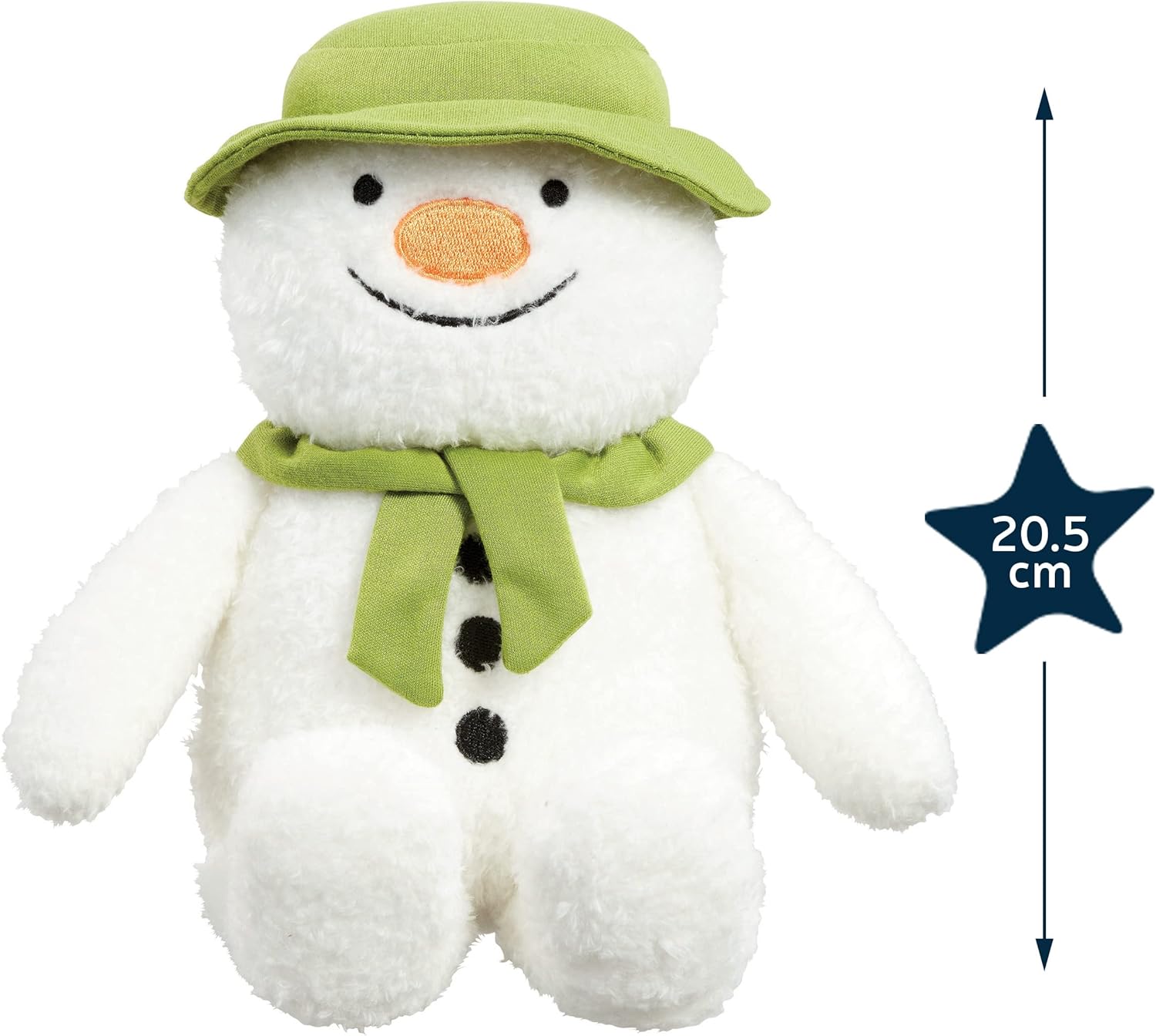 Rainbow Designs The Snowman Musical Soft Toy - 20.5cm, Plays 'We're Walking in the Air'