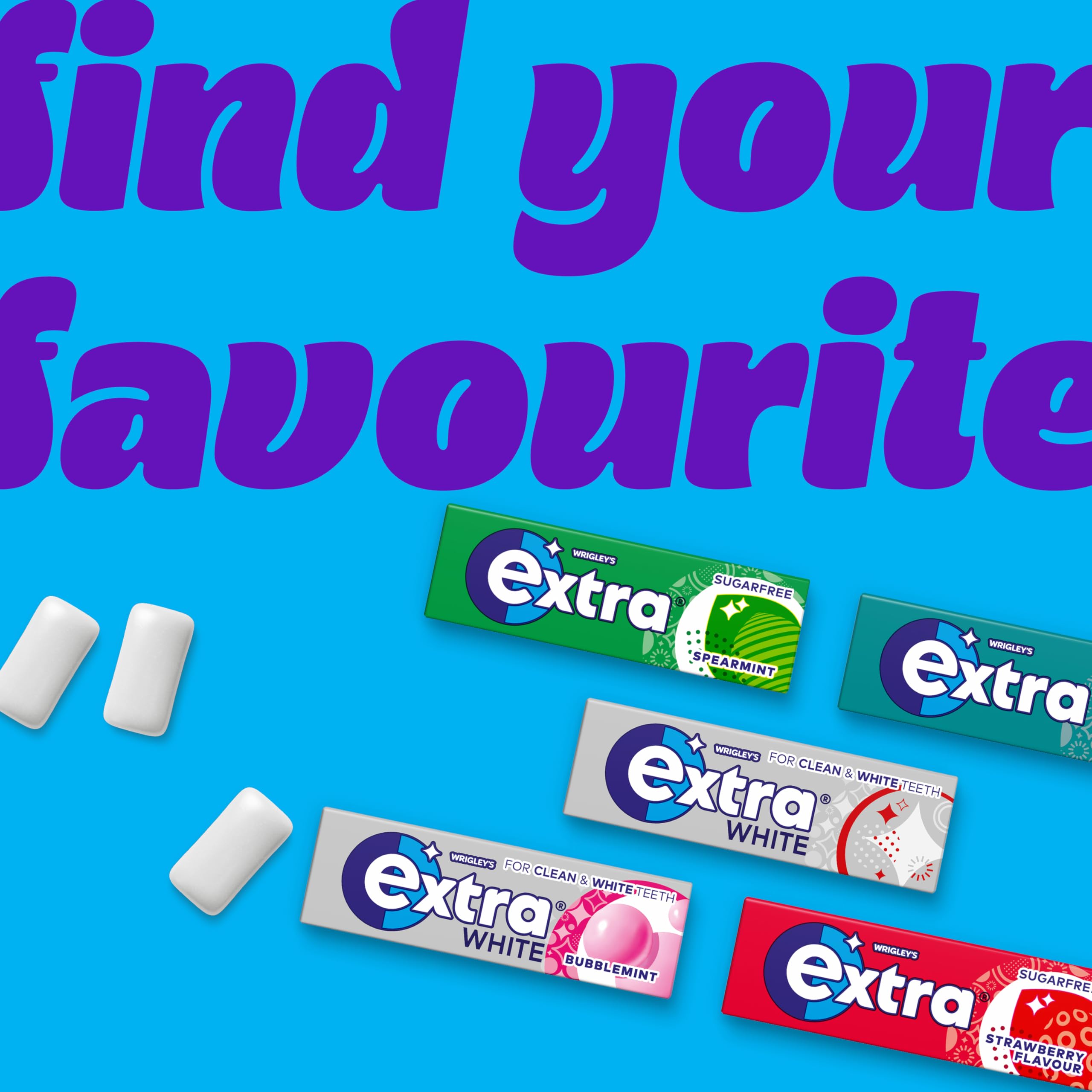 Extra Peppermint Sugar Free Chewing Gum Bottle - 46 Pieces | Xylitol Formula 7
