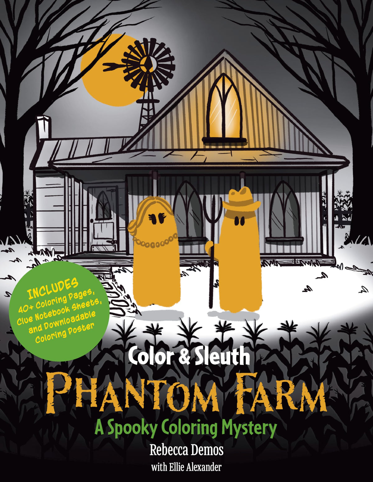 Walter Foster Publishing Color & Sleuth: Phantom Farm - Interactive Coloring Mystery | 96 Pages