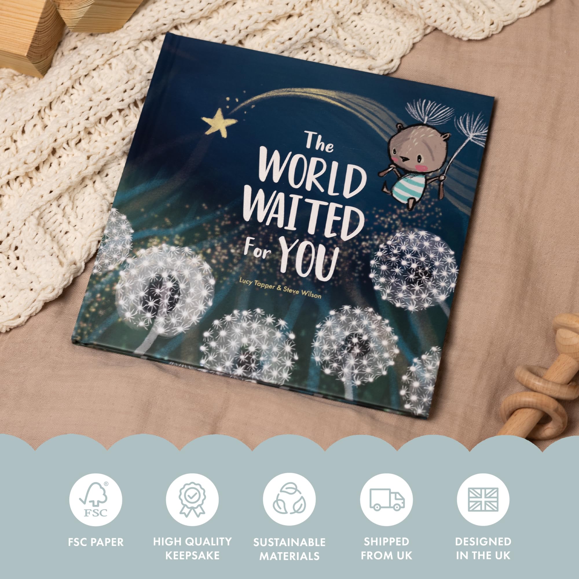 FROM YOU TO ME The World Waited For You - New Baby Gift Keepsake Book | Hardcover | Picture Book 8
