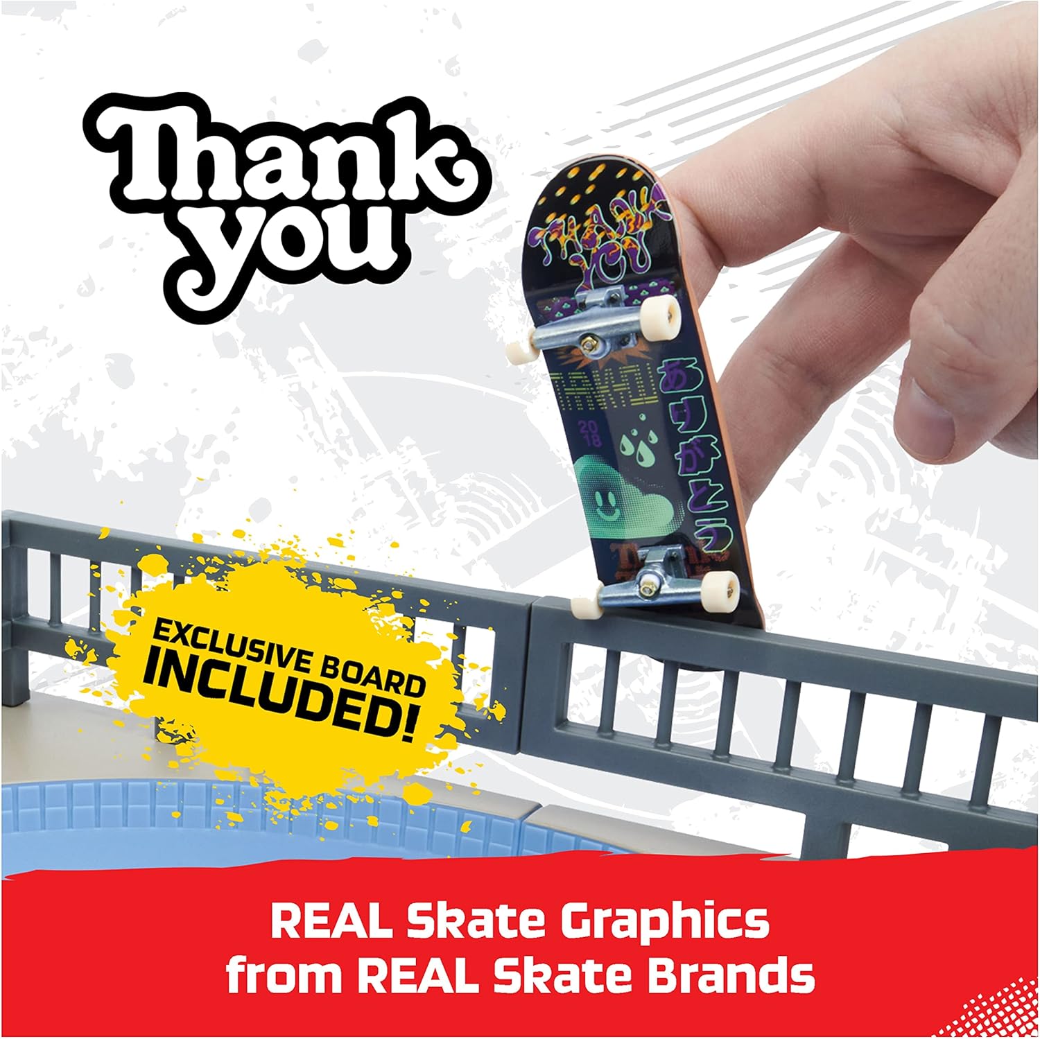 Tech Deck Daewon Mega Bowl X-Connect Park Creator Playset - Customizable Skate Park with Exclusive Fingerboard 5