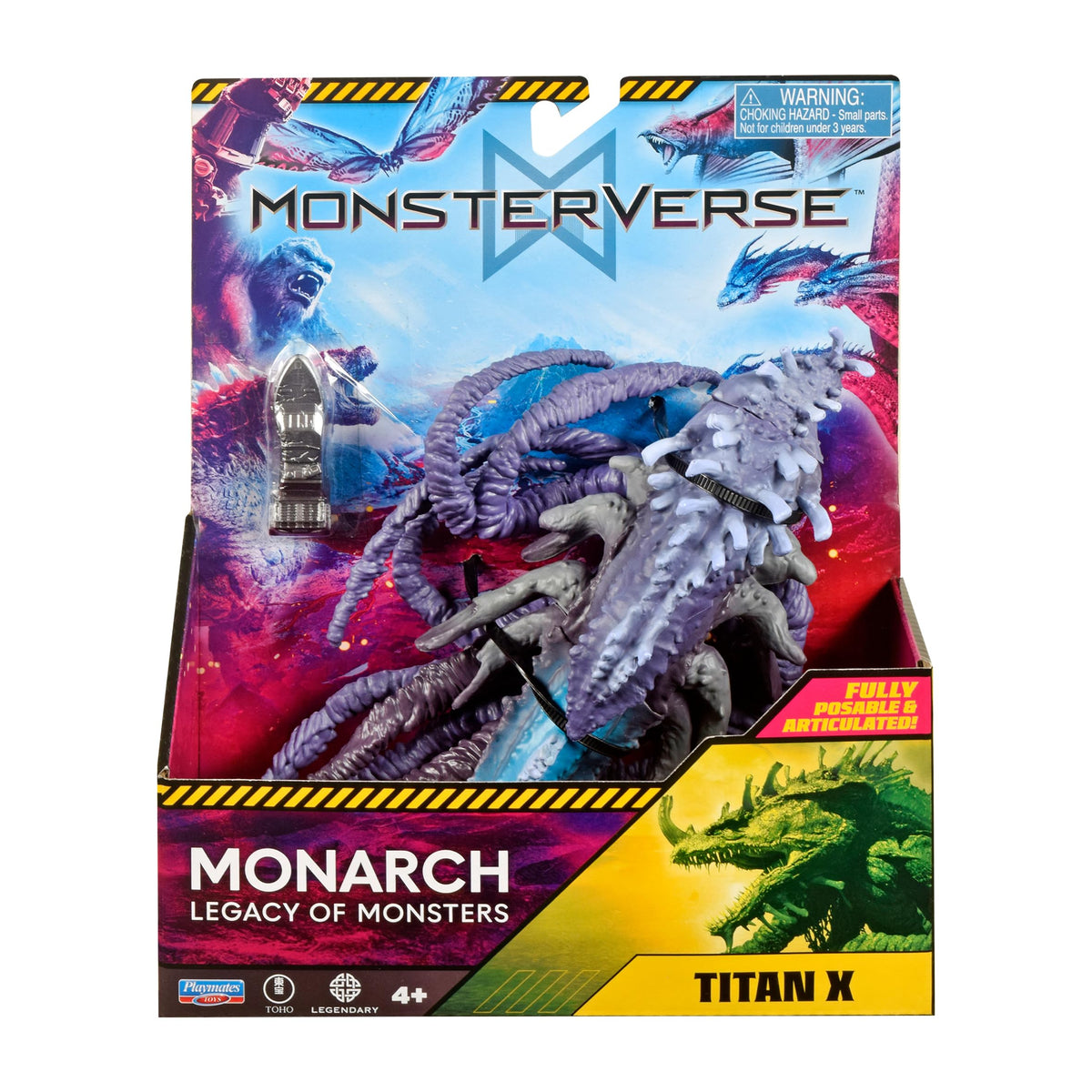 MonsterVerse Titan X Action Figure - 6-Inch Scale, Multicolor, Includes Destroyed Yacht Accessory