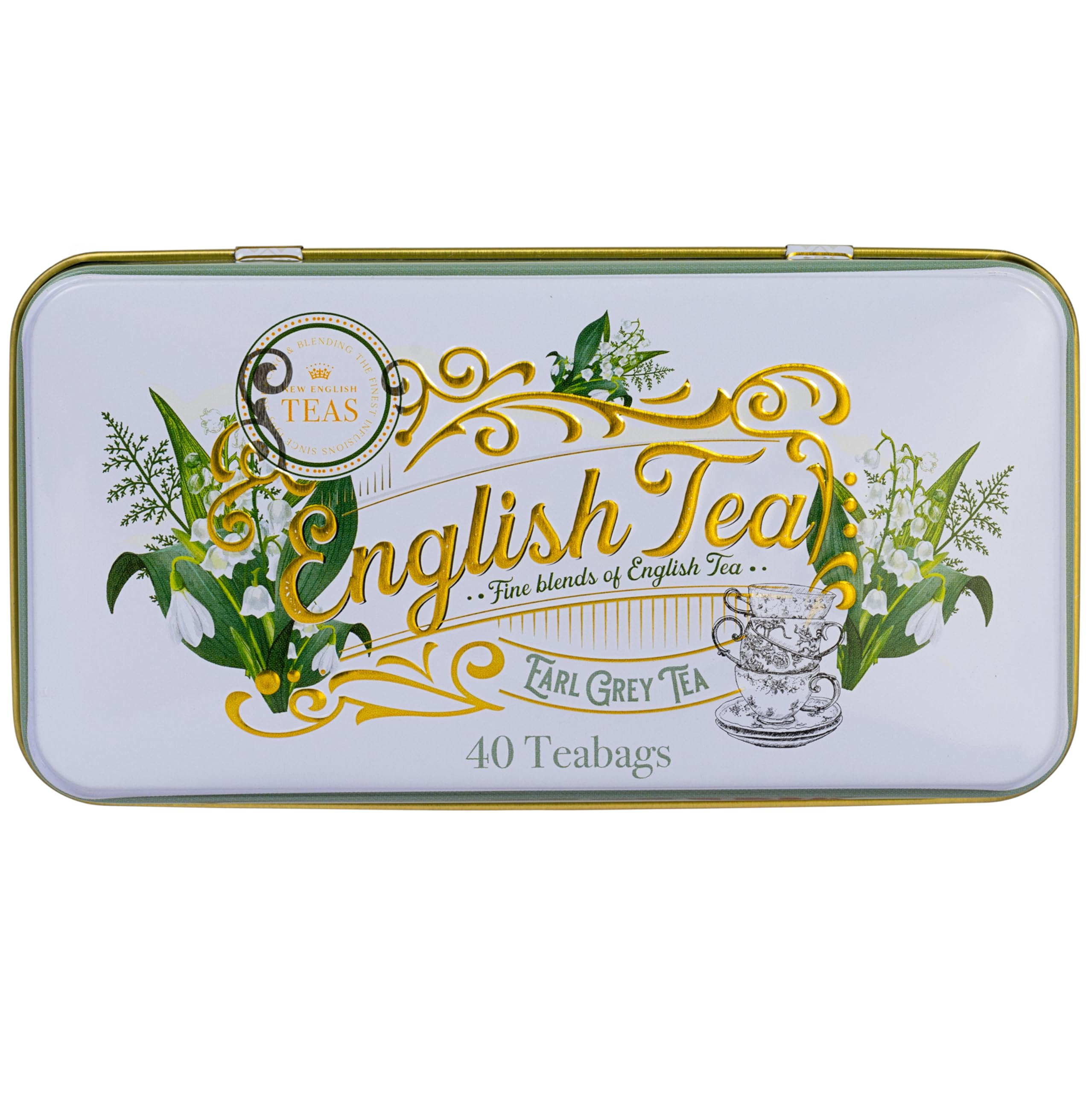 New English Teas - Lily of the Valley Earl Grey Tea Tin with 40 Teabags 11