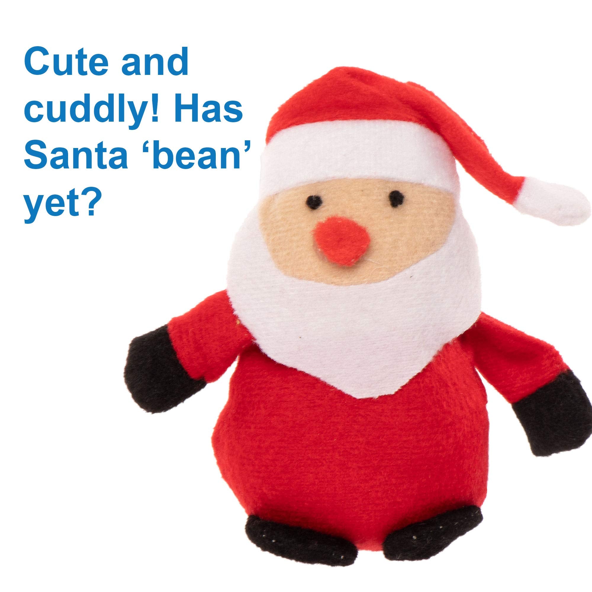 Baker Ross Christmas Bean Pals Cuddly Toys - 4 Assorted Plush Characters for Kids 14