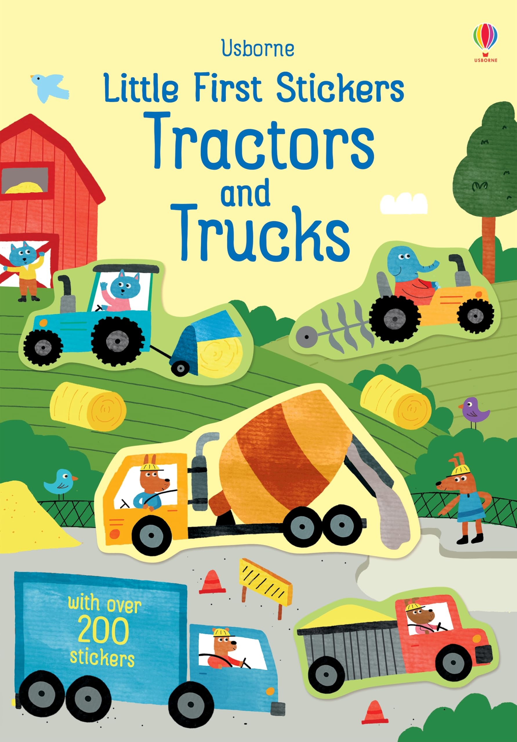 Usborne Little First Stickers Tractors and Trucks | Over 200 Stickers | Paperback | International Edition