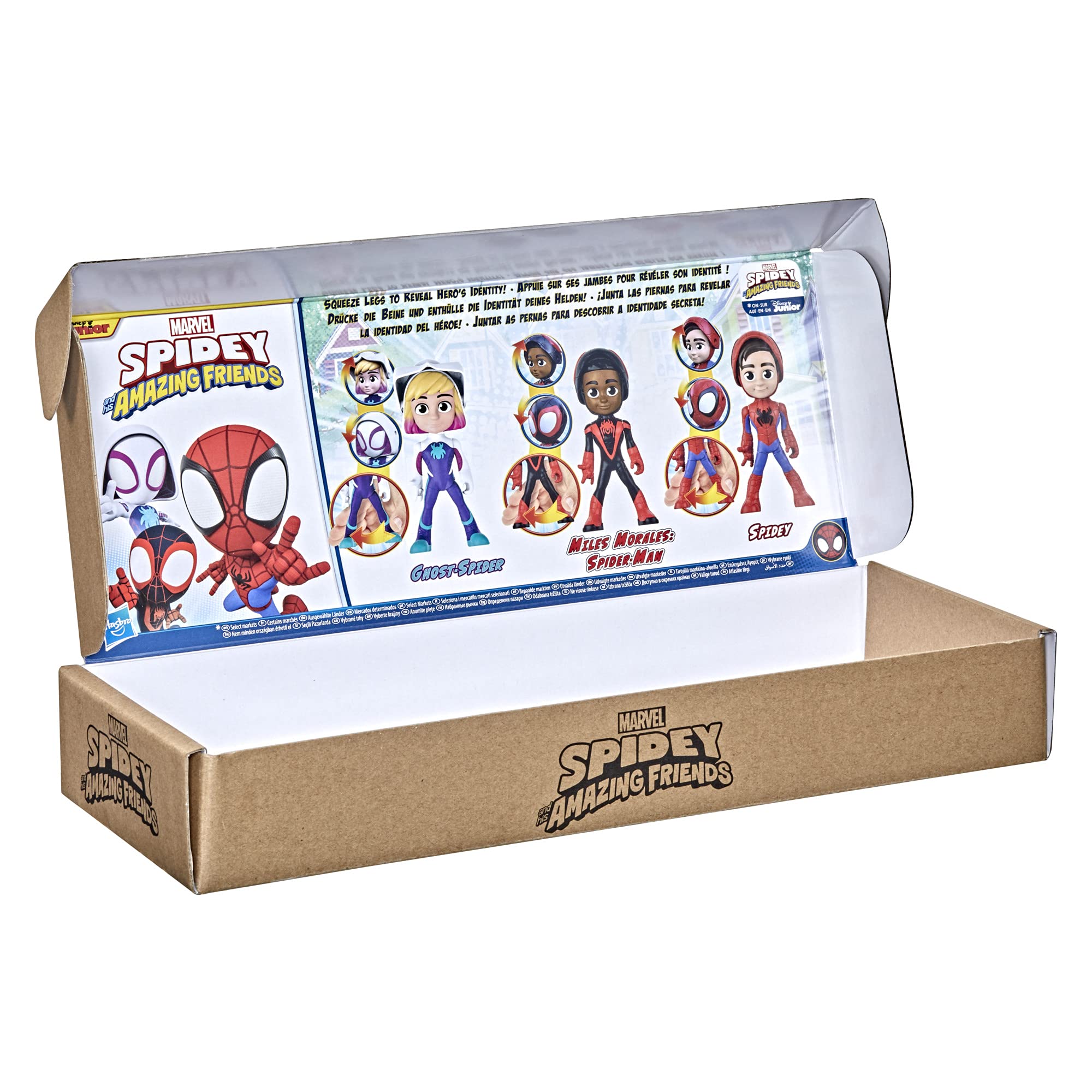 Hasbro Spidey and His Amazing Friends Marvel Hero Reveal Multipack Action Figures - 4 Inch, Ages 3+ 3