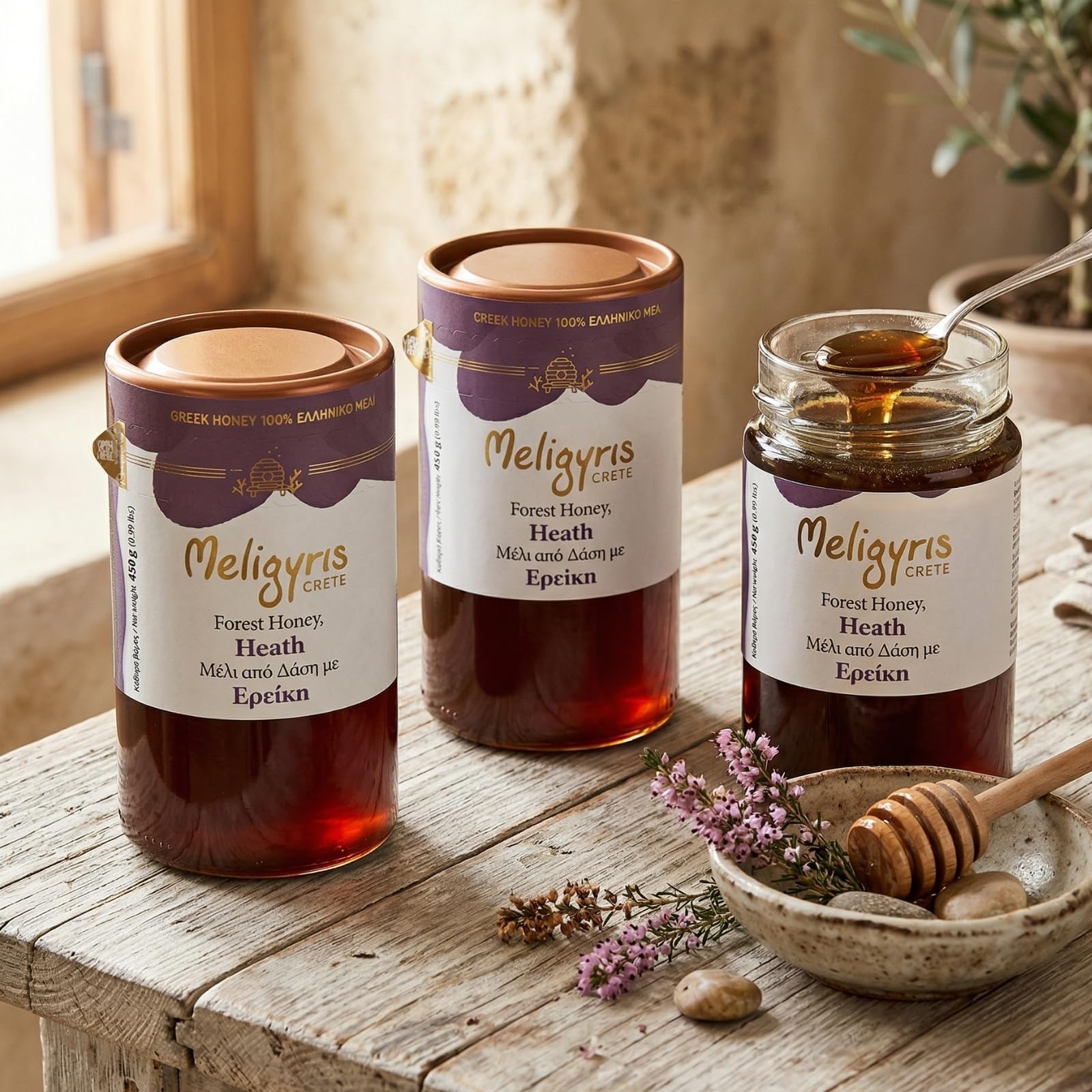 Meligyris Forest & Heather Honey - 100% Natural Raw Honey | 450g | Greece 4