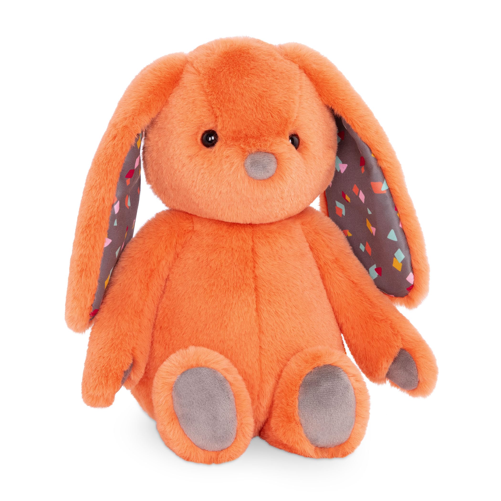 B. Toys Plush Bunny - Super Soft Stuffed Animal - Coral Orange - 0 Months+ 1