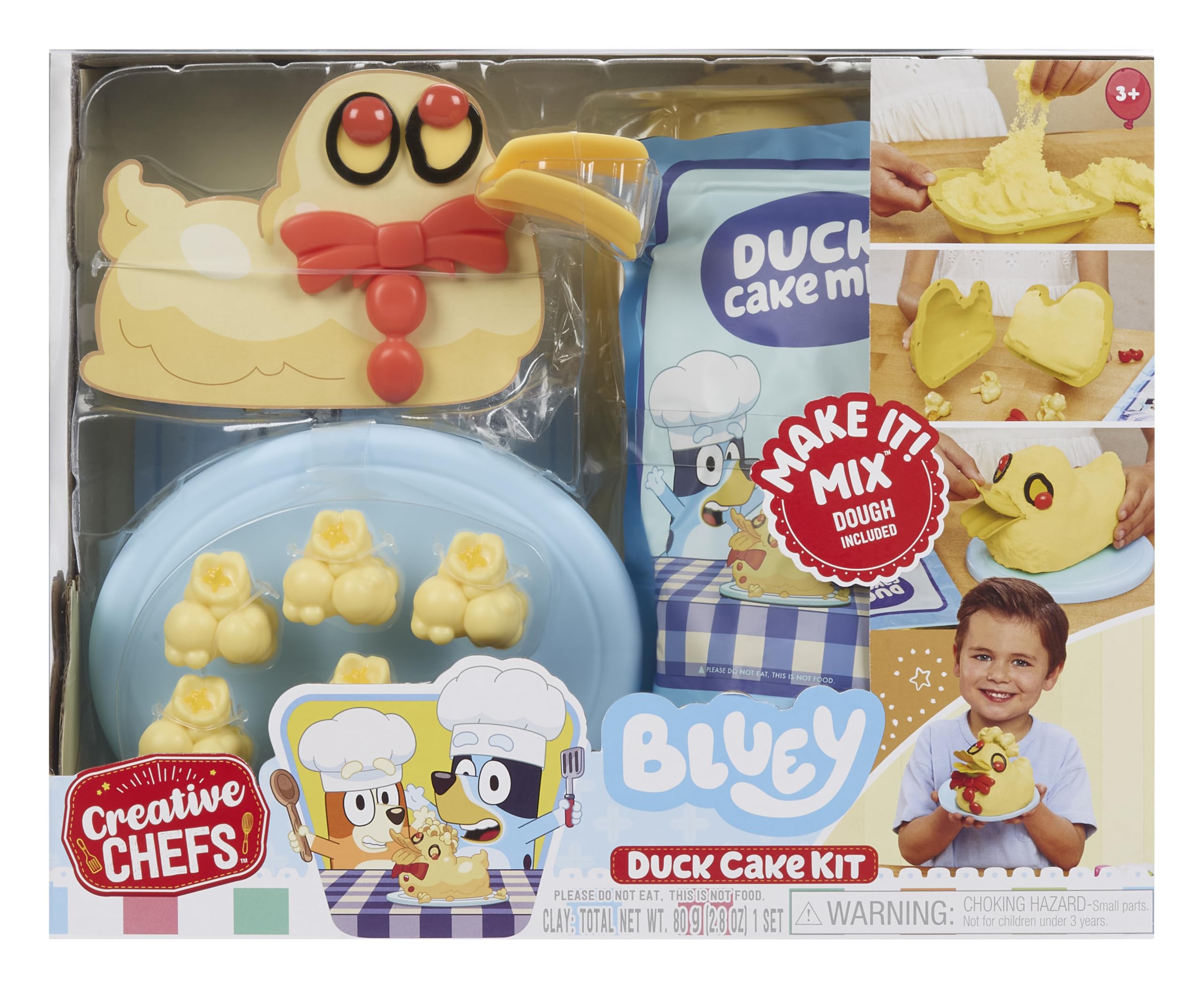 little tikes Creative Chefs Bluey Duck Cake Kit for Ages 3+ 7