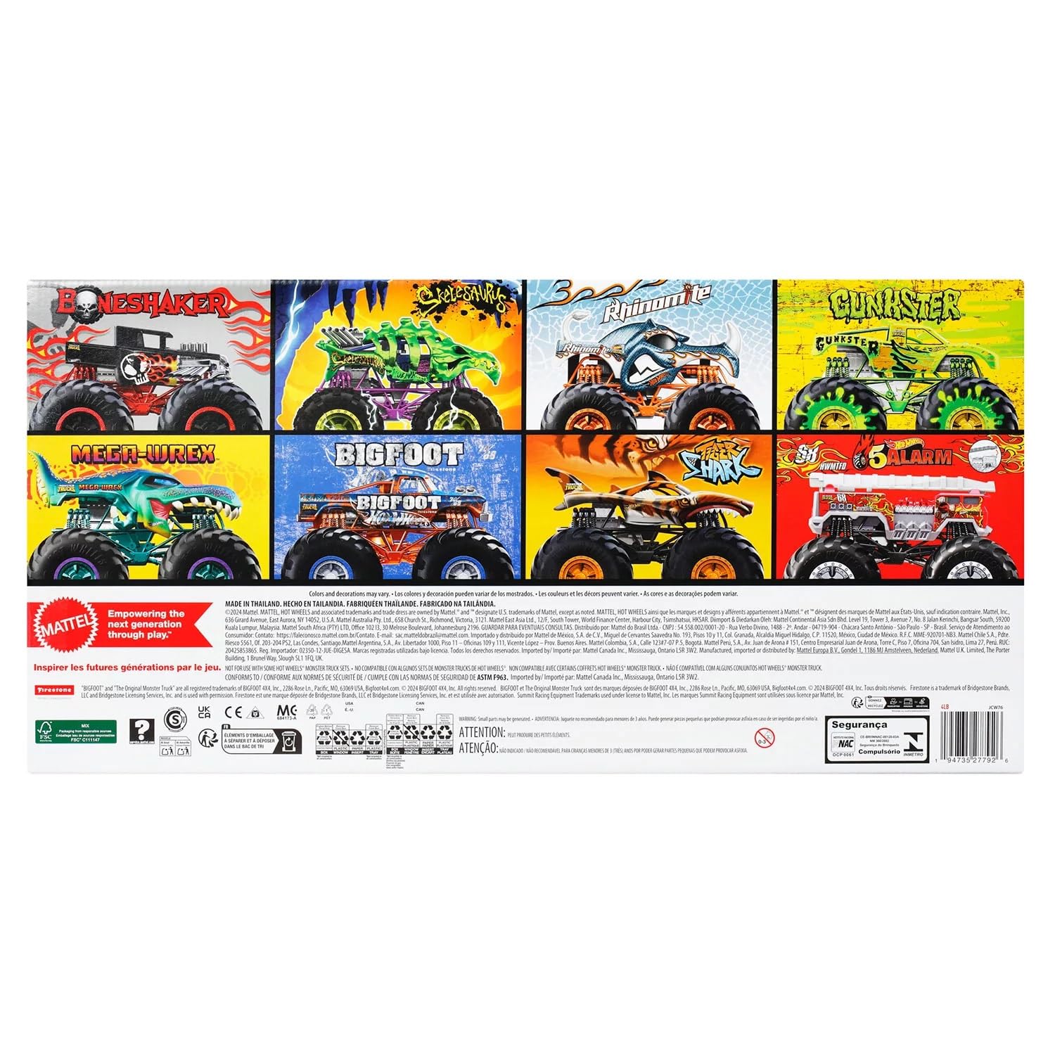 Hot Wheels Monster Trucks Live 8-Pack Set | 1:64 Scale Die-Cast Trucks | Ages 3+ 3