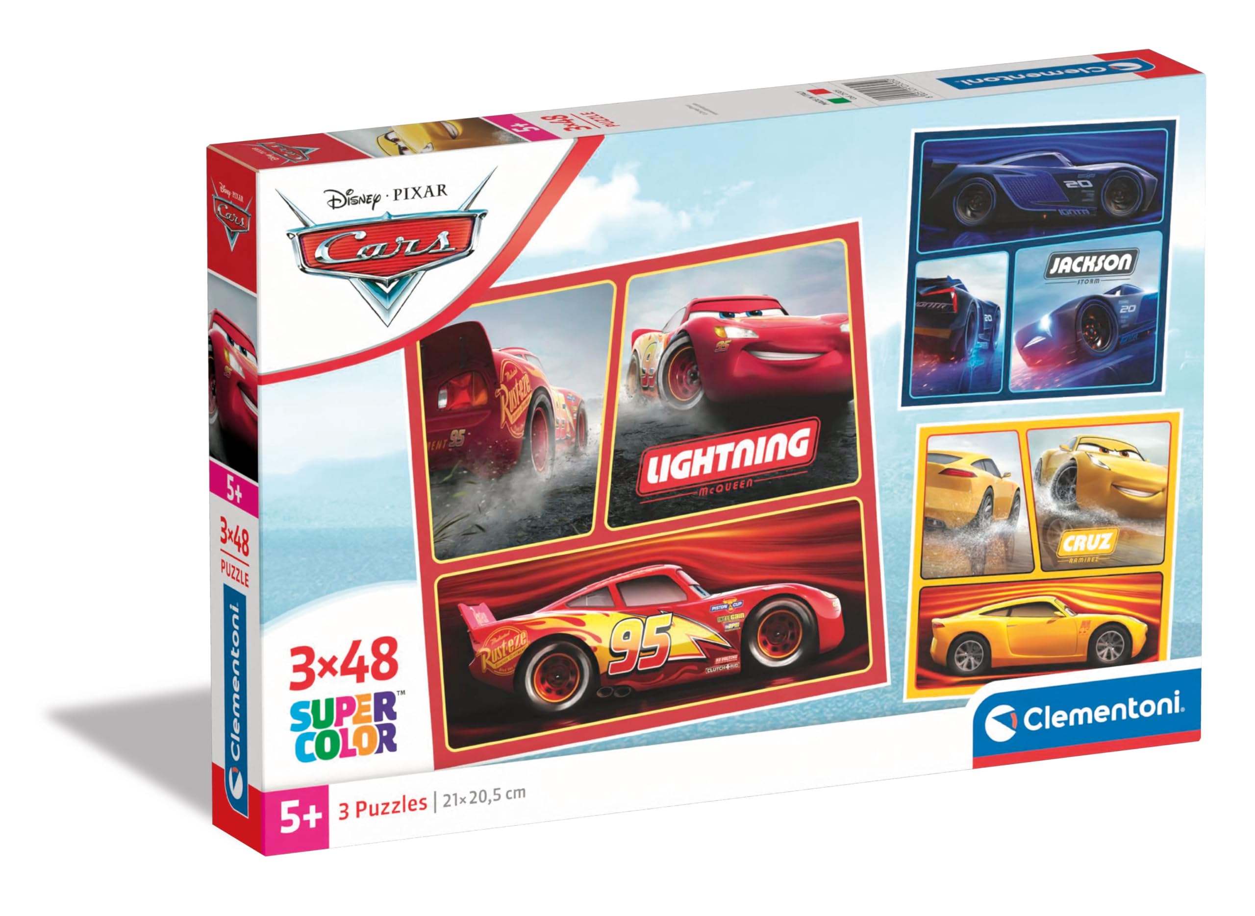 Clementoni Disney Firebuds Supercolor Jigsaw Puzzle Set - 3 x 48 Pieces | Made in Italy