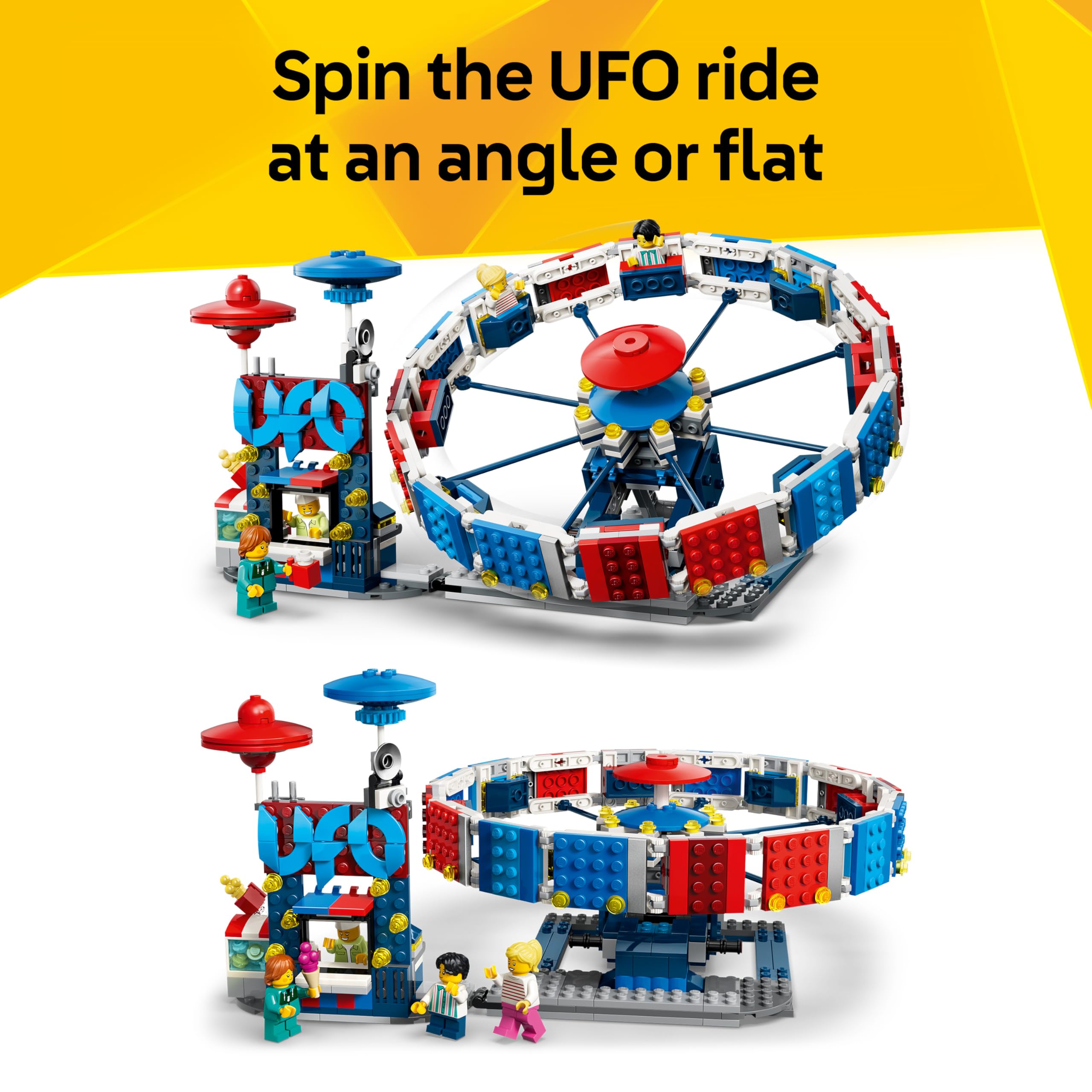 LEGO Creator 3 in 1 Iconic Ferris Wheel Building Set - 3 Amusement Park Rides, 4 Minifigures, Ages 8+ 8