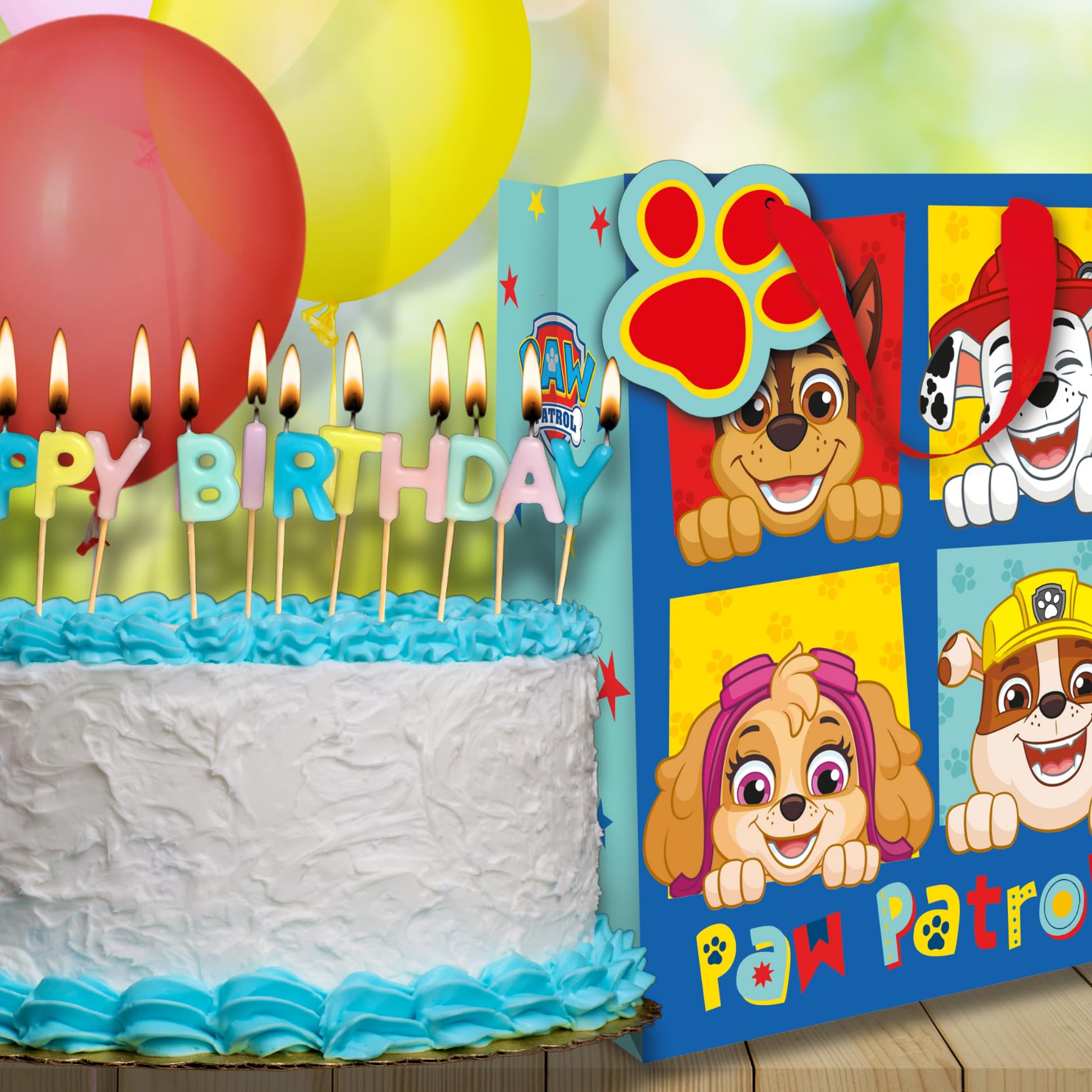 Danilo Promotions LTD Paw Patrol Boys Gift Bag | Blue | 33 x 26 x 13.5 cm 5