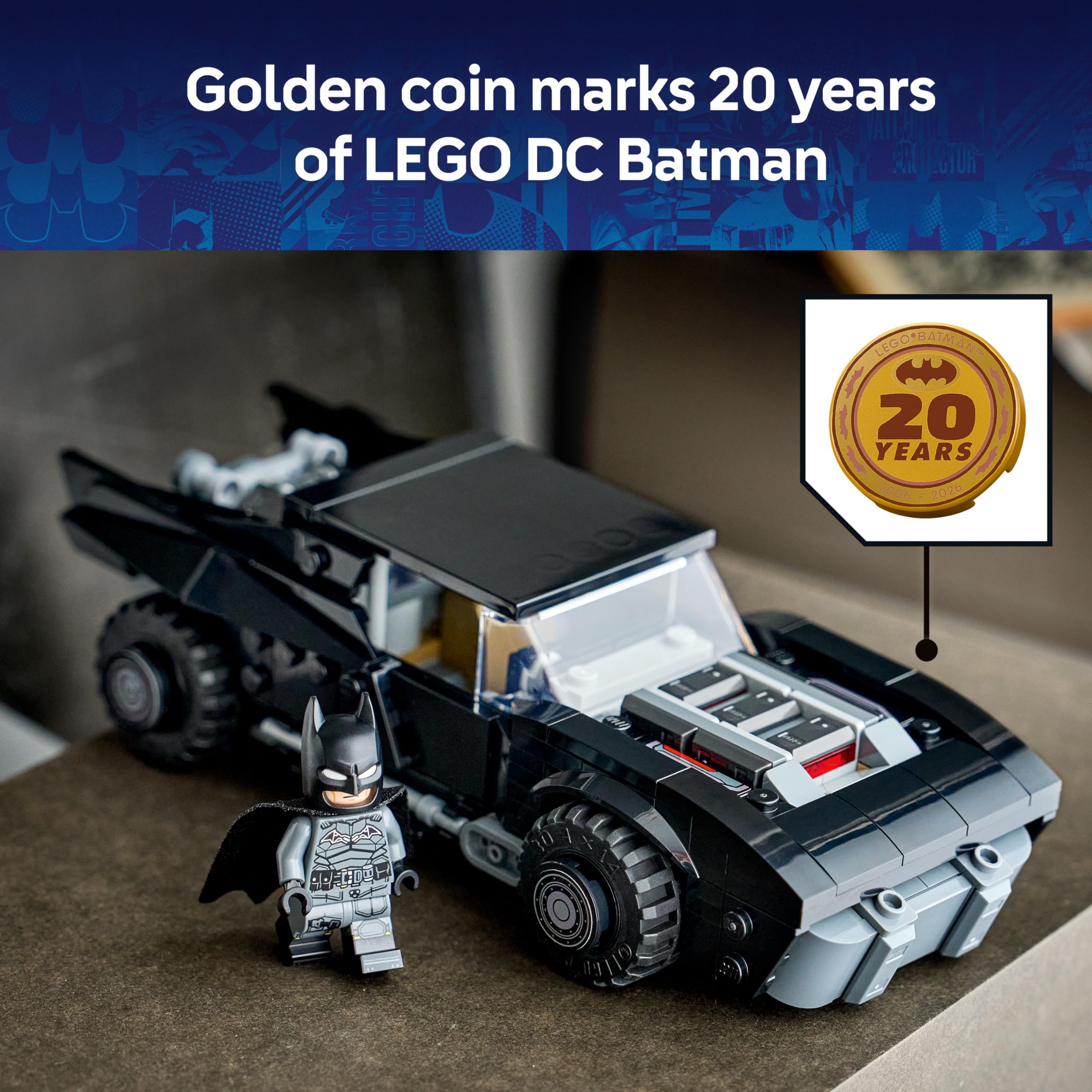 LEGO DC The Batman Batmobile Car Toy Model Kit 76332 for Ages 9+ 6