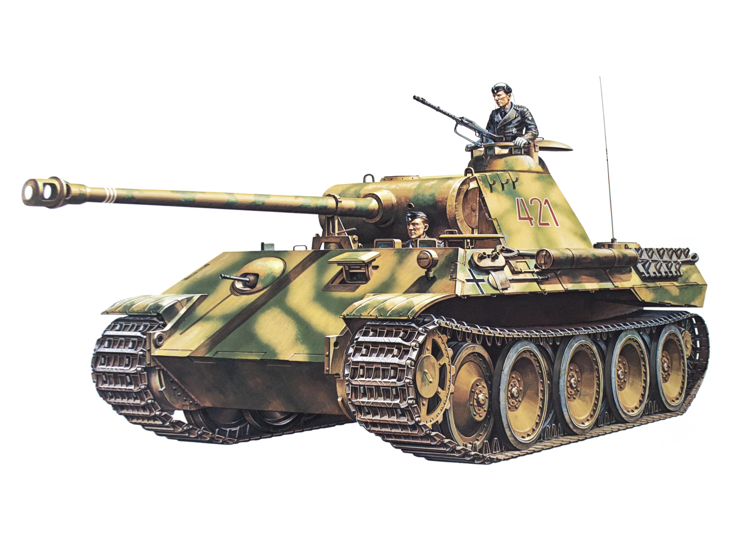 Tamiya German Panther Medium Tank - 1:35 Scale Model Kit