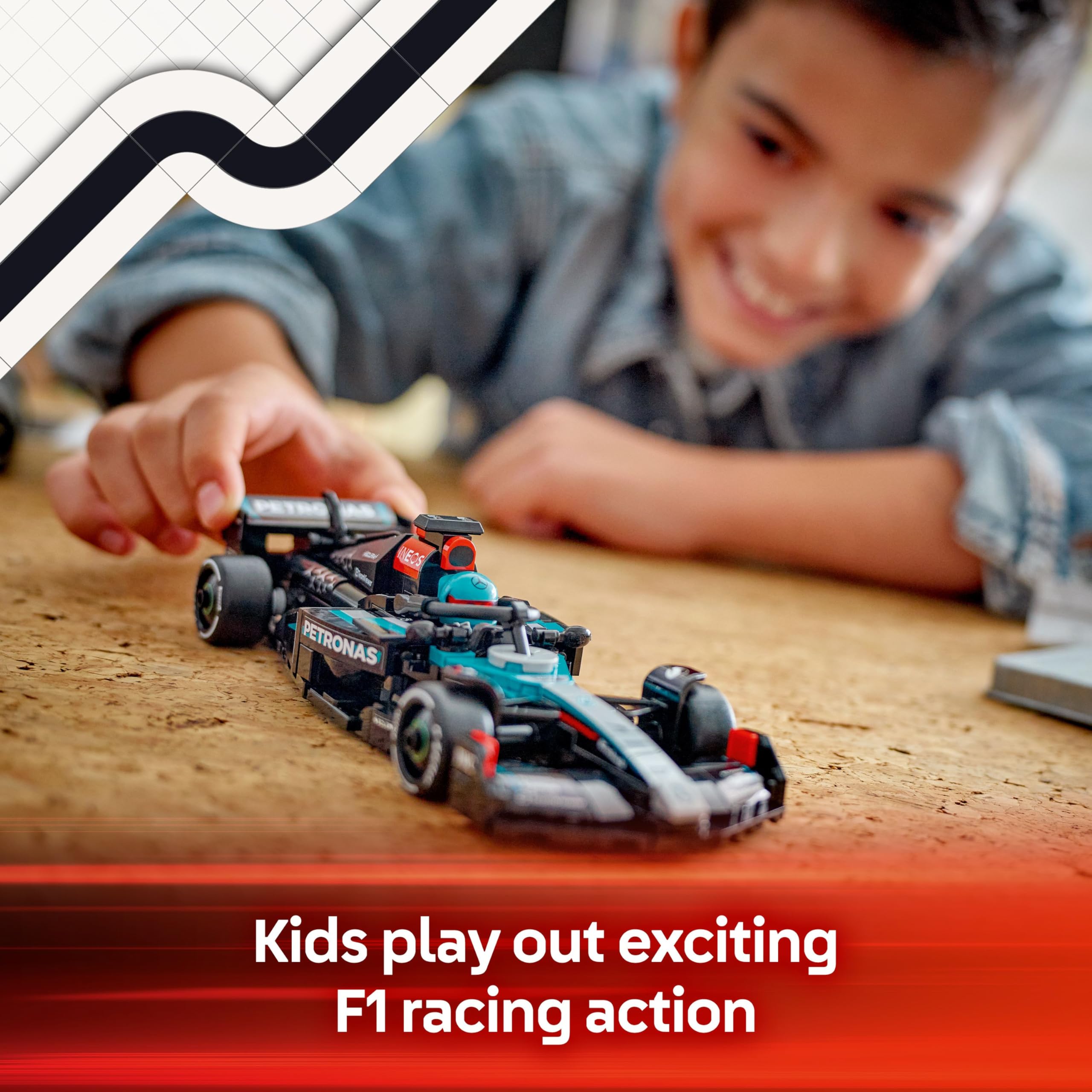 LEGO Speed Champions Mercedes-AMG F1 W15 Race Car Set 77244 | Ages 10+ | 284g 3