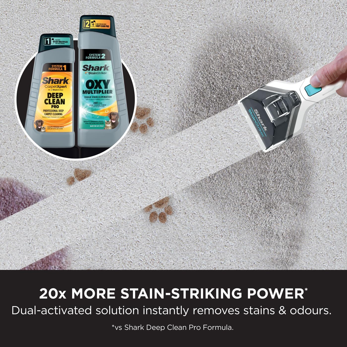 Shark StainStriker Cleaning Solution Bundle - 946ml Oxy Multiplier & 473ml Deep Clean Pro Refill 5