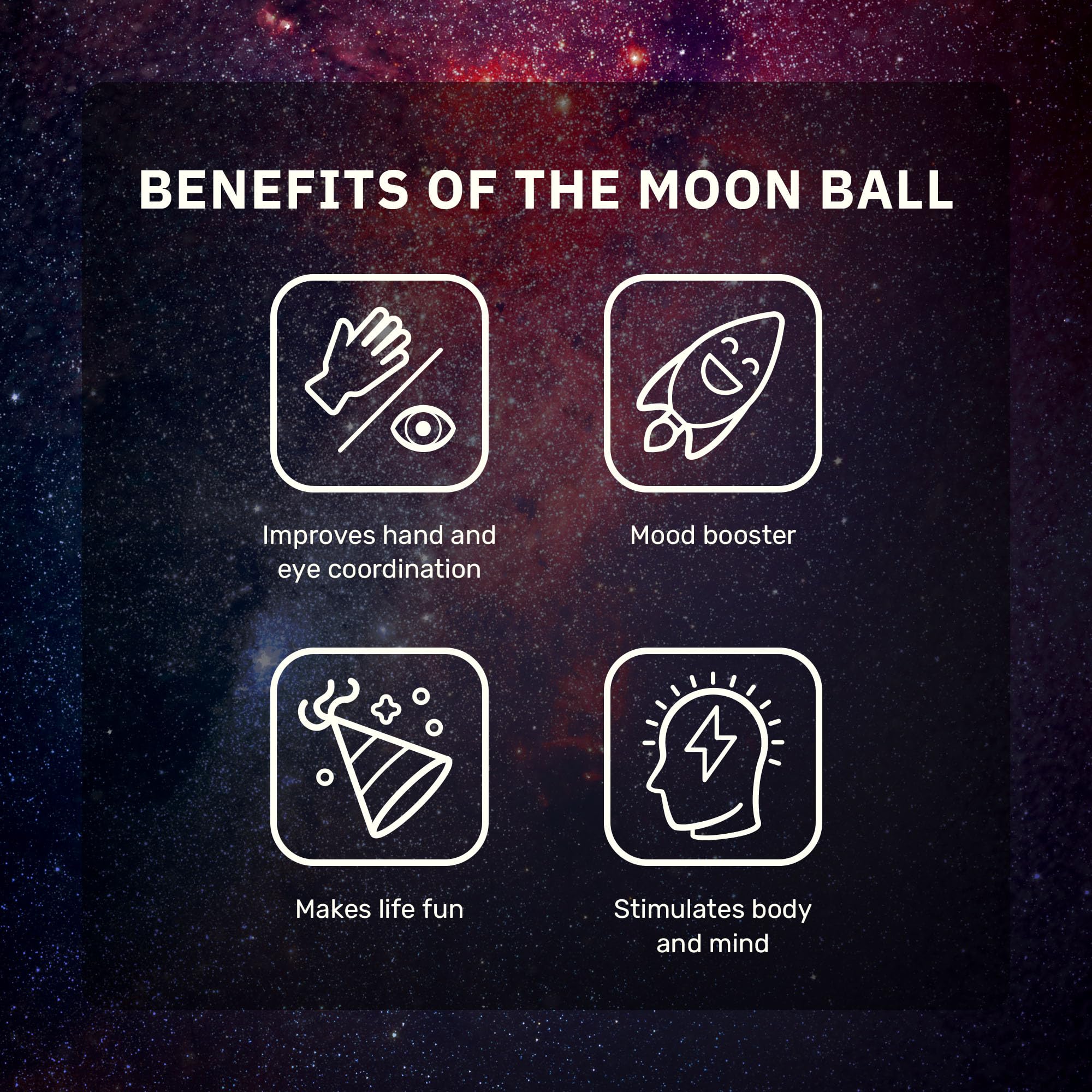 Waboba The Original Moon Ball - Hyper Bouncy Ball for All Ages | 65mm, 68g