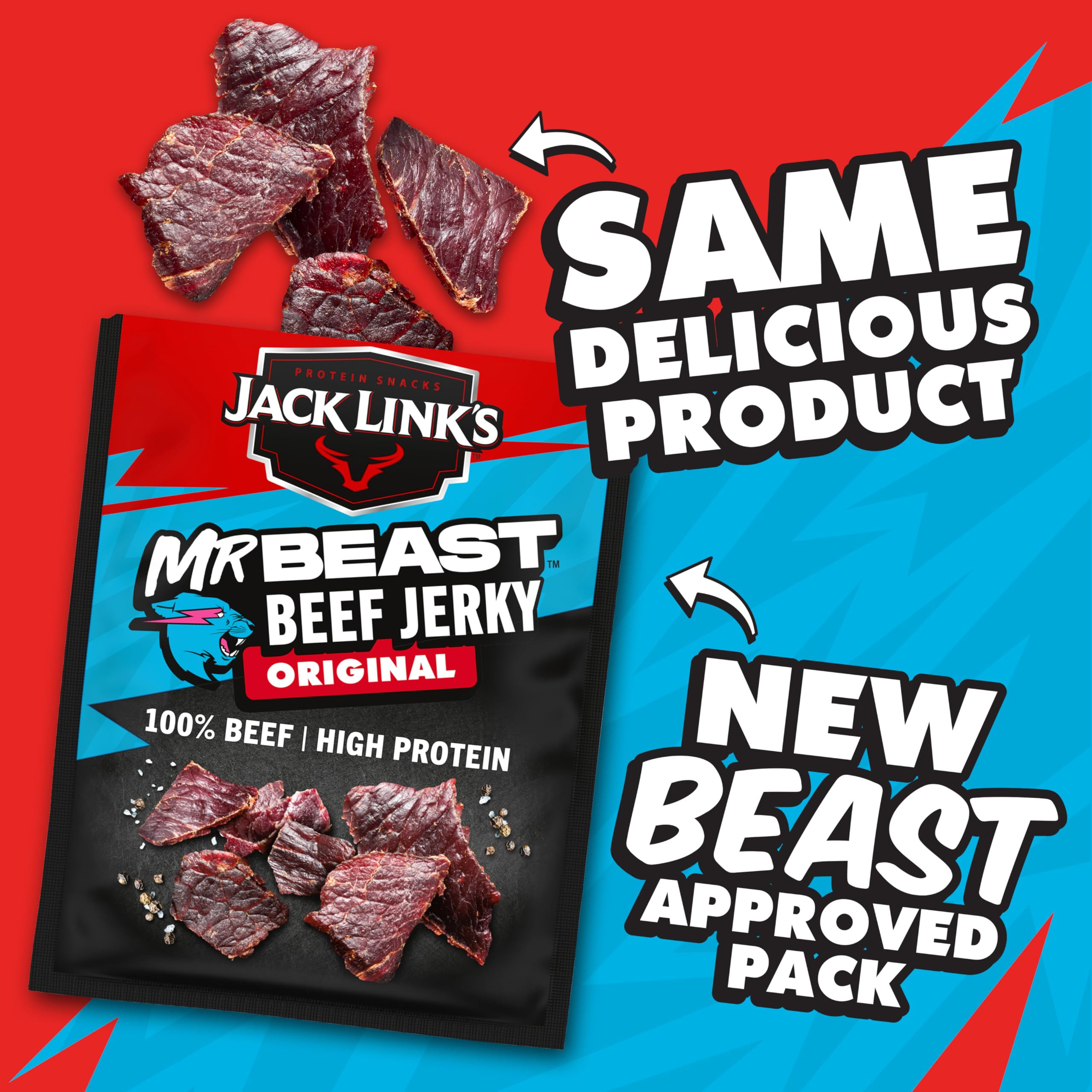 Jack Link's Original Beef Jerky - 60g Bag | High Protein Snack 5