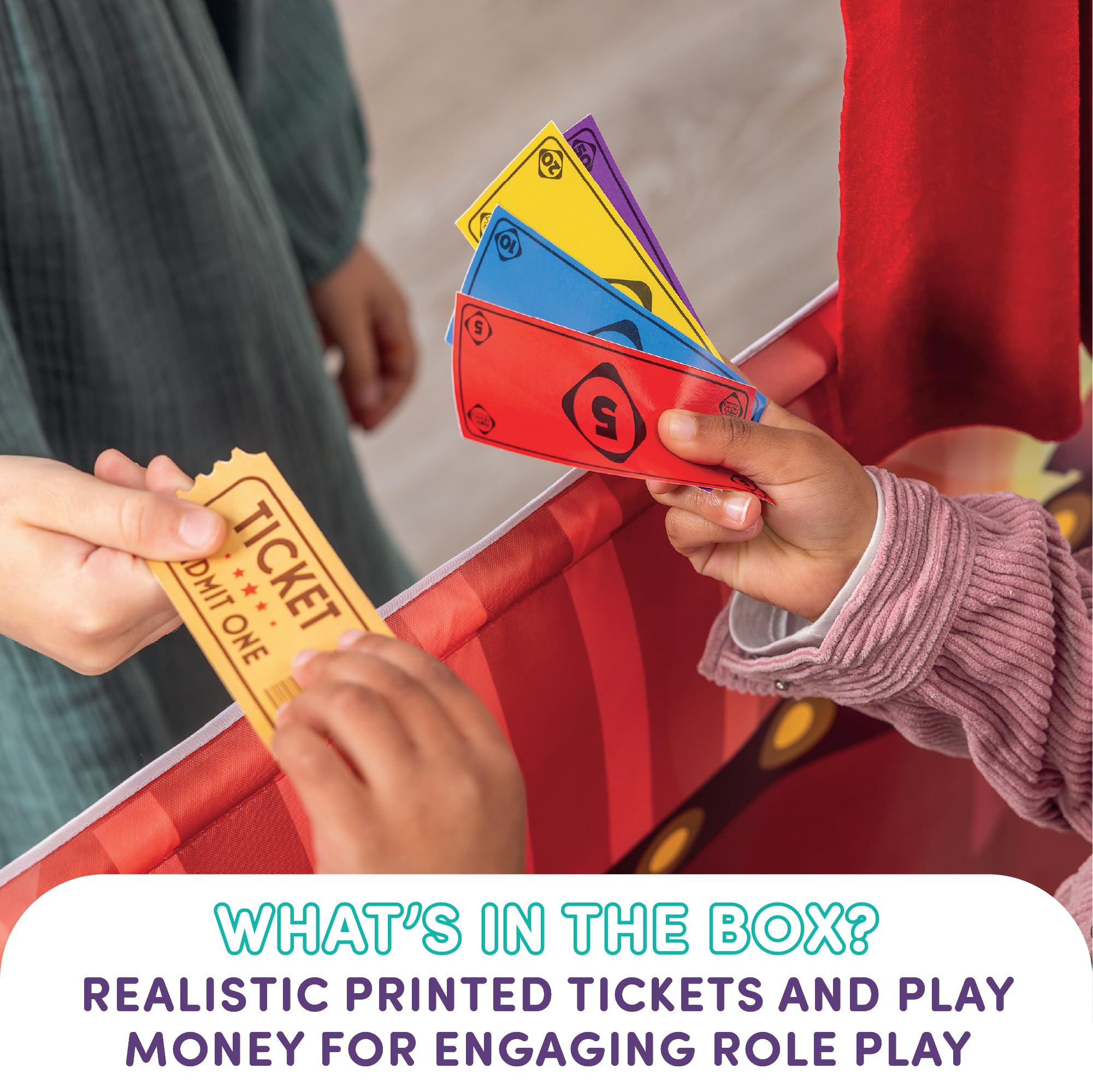 Pop-Up Play Town Puppet Theatre - Doorway Playset for Kids 3-7 Years 9