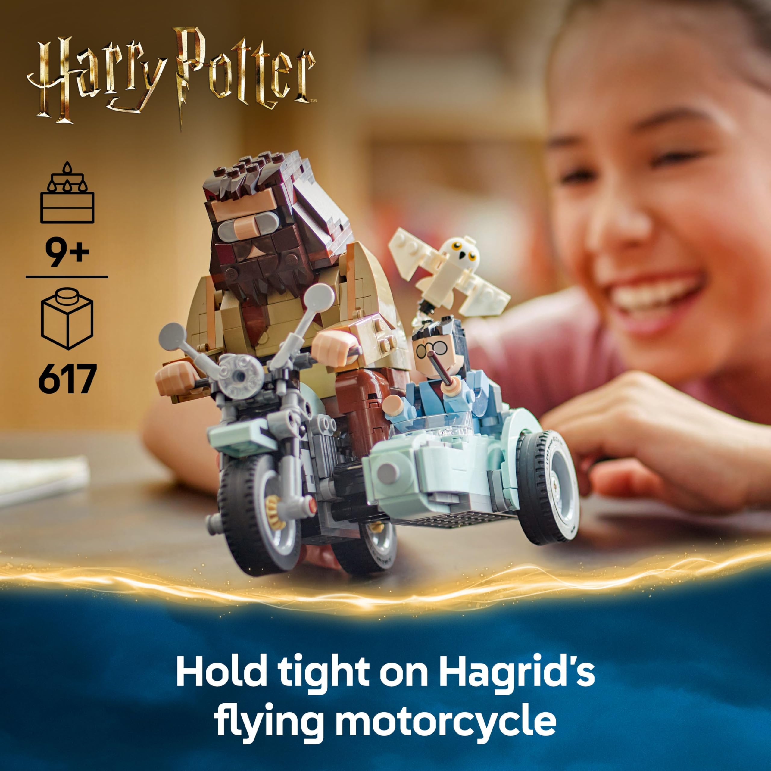 LEGO Harry Potter Hagrid & Harry’s Motorcycle Ride Building Set | Model 76443 | Ages 9+