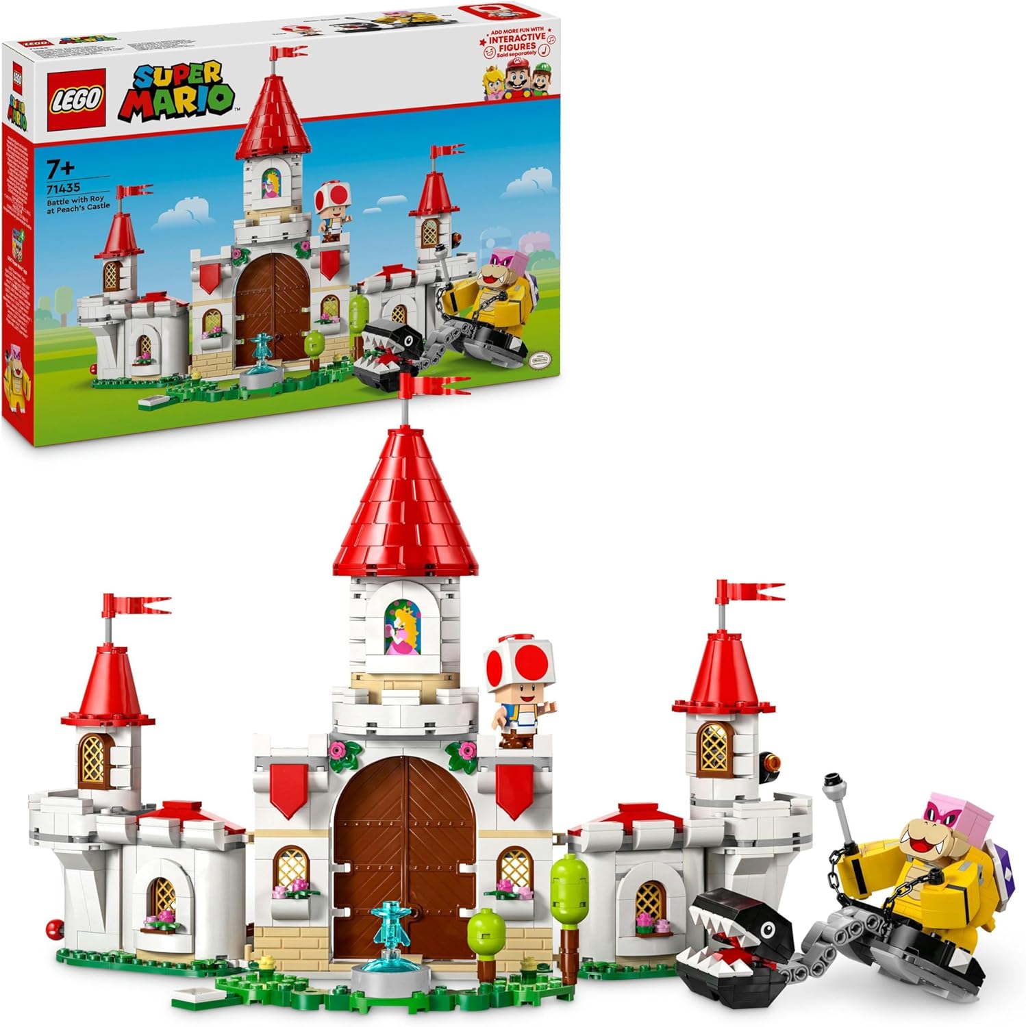 LEGO Super Mario Battle with Roy at Peach’s Castle Playset - 738-Piece Building Set for Kids 7+ 1