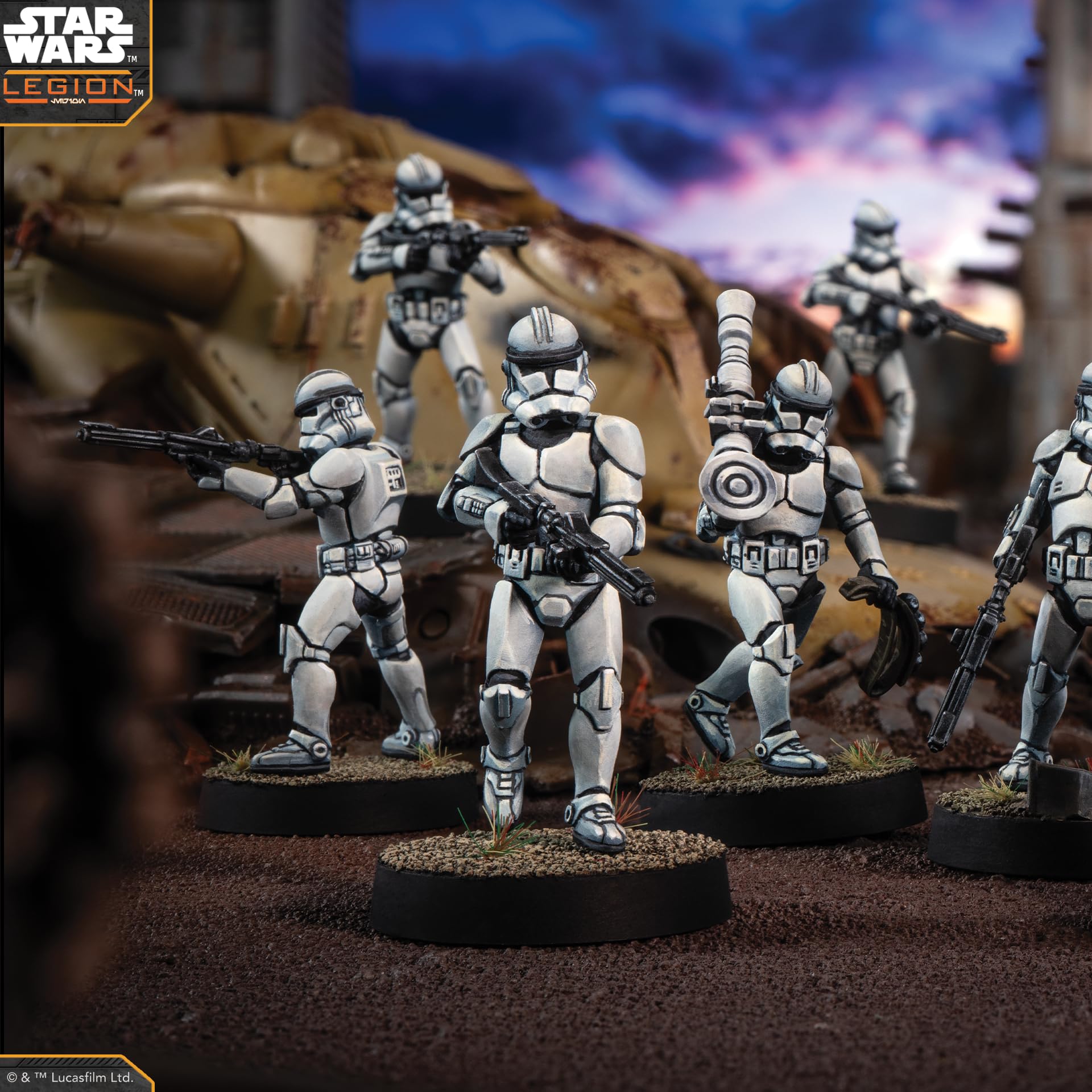 Asmodee Star Wars: Legion - Clone Trooper Marksmen Miniature Board Game Expansion | 11 Miniatures 5