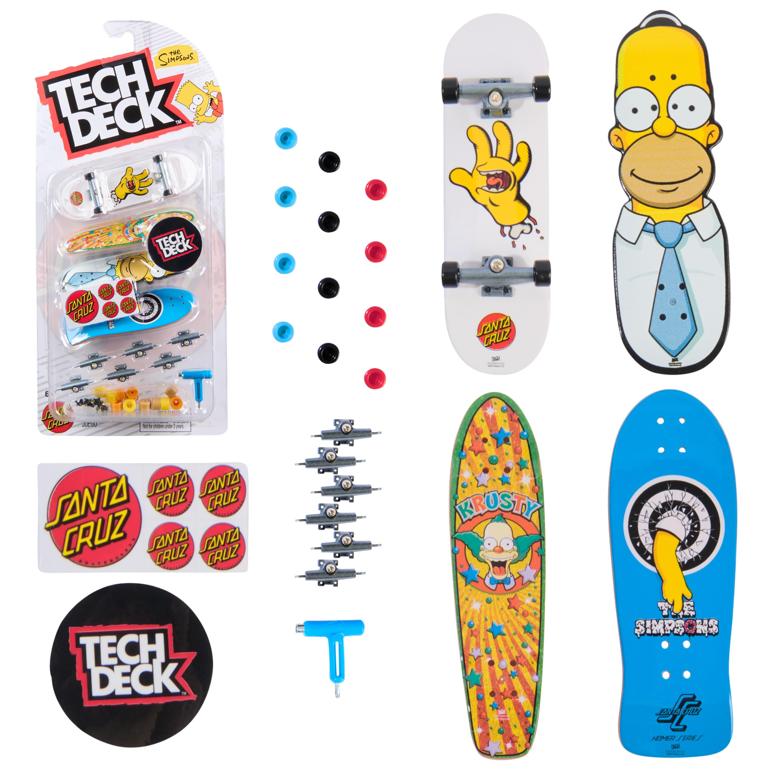 Tech Deck Ultra DLX 4 Pack Fingerboards - Customizable Mini Skateboards | Ages 6+
