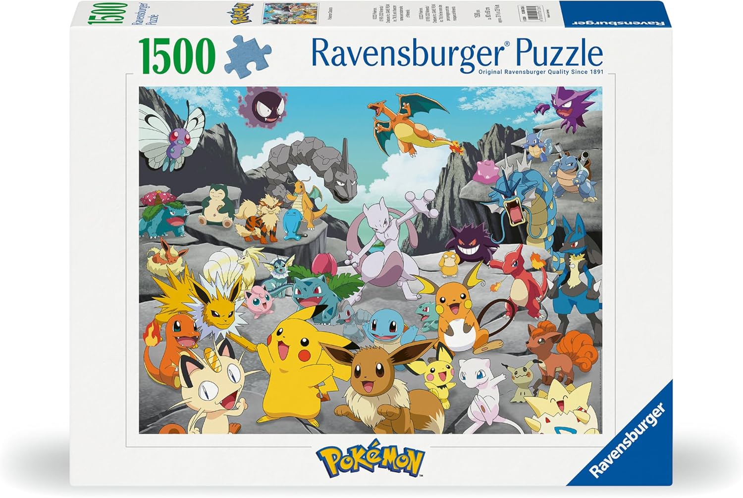 Ravensburger Pokemon Classics 1500-Piece Jigsaw Puzzle - Family Puzzle for Adults & Teens 4