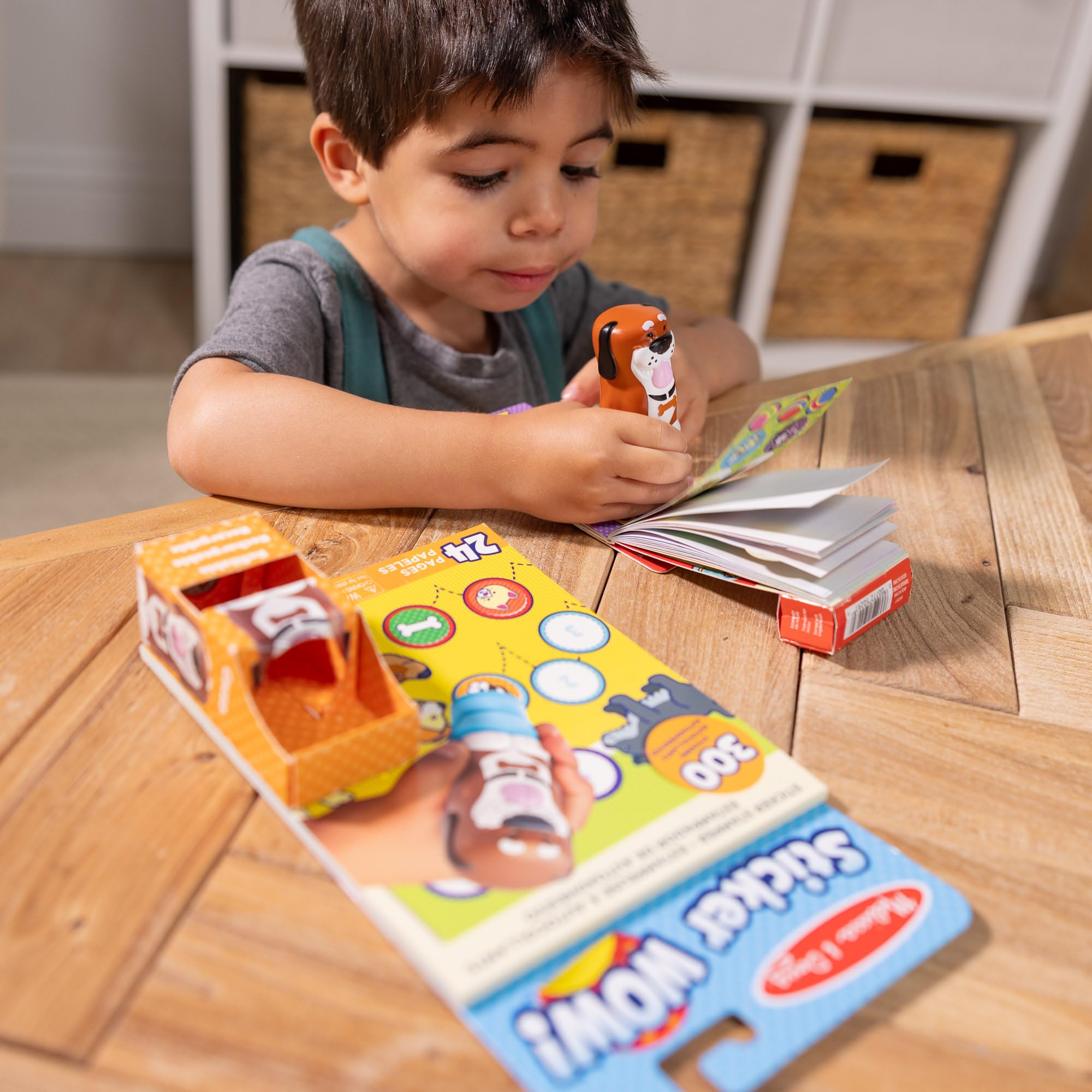 Melissa & Doug Sticker WOW! Dog Bundle with Cocoa Stamper and 500 Stickers | Ages 3+
