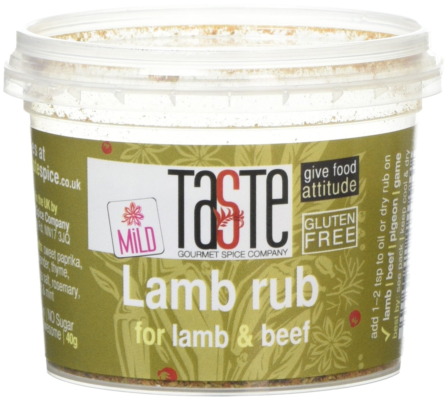 Gourmet Spice Company Lamb Rub - Mild Sweet Paprika & Herb Blend | 40 g Powder