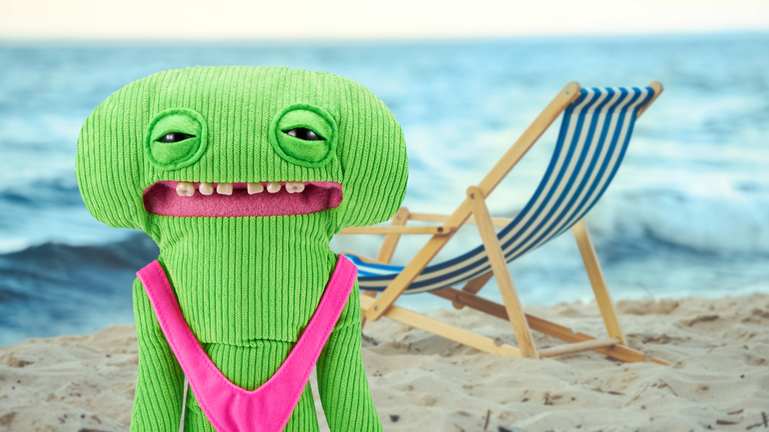 Fuggler Vacay Vibes Smiley O Riley Plush Toy - 9-inch Soft Doll | Cotton Material | Ages 4+ 5
