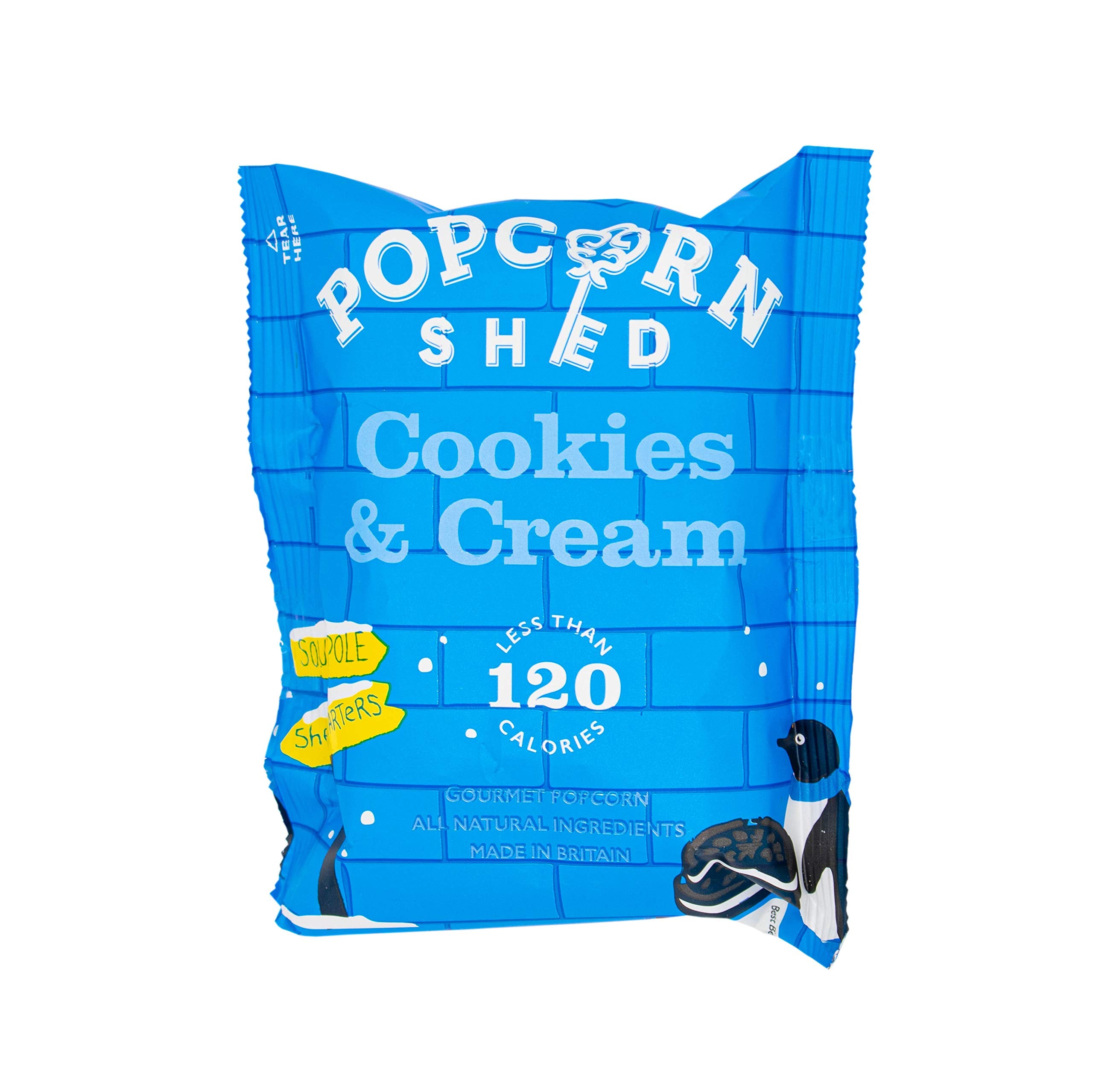 Popcorn Shed Cookies & Cream Popcorn Snack Pack - Handcrafted, All Natural | 24g Bag 1