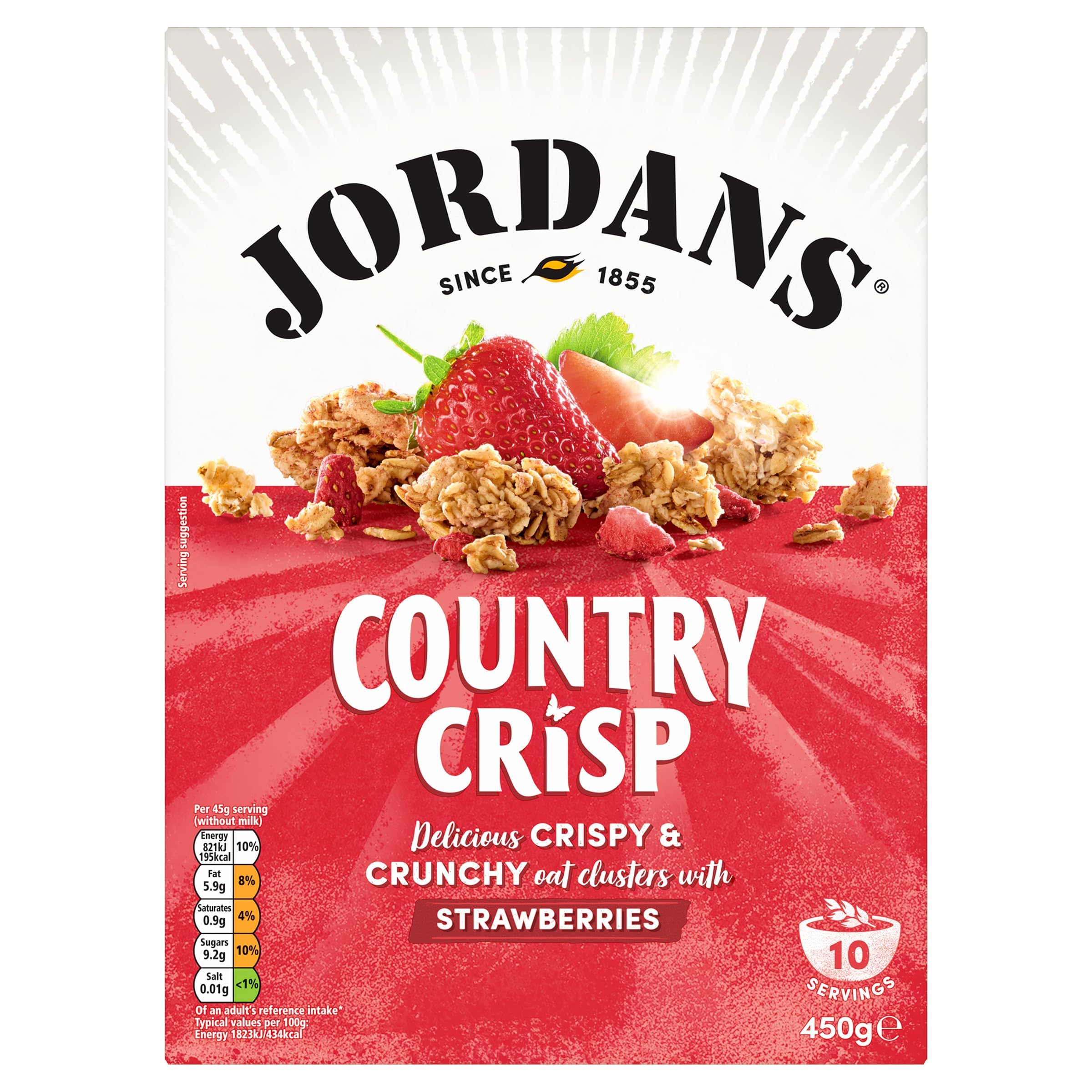 Jordans Country Crisp Strawberry Breakfast Cereal - Oat and Barley Clusters 7