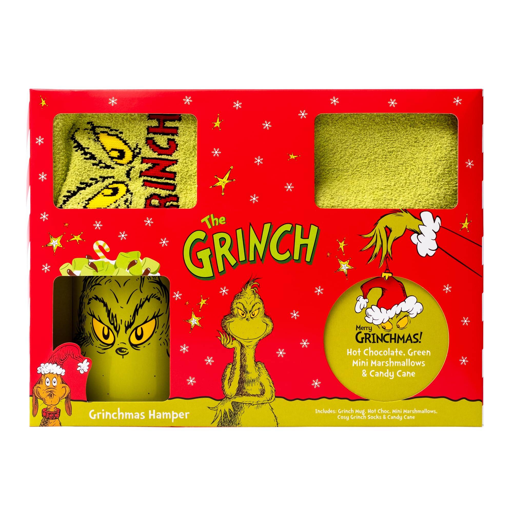 Grinch Hot Chocolate Gift Set with Mug and Socks - Hot Chocolate & Marshmallows 15