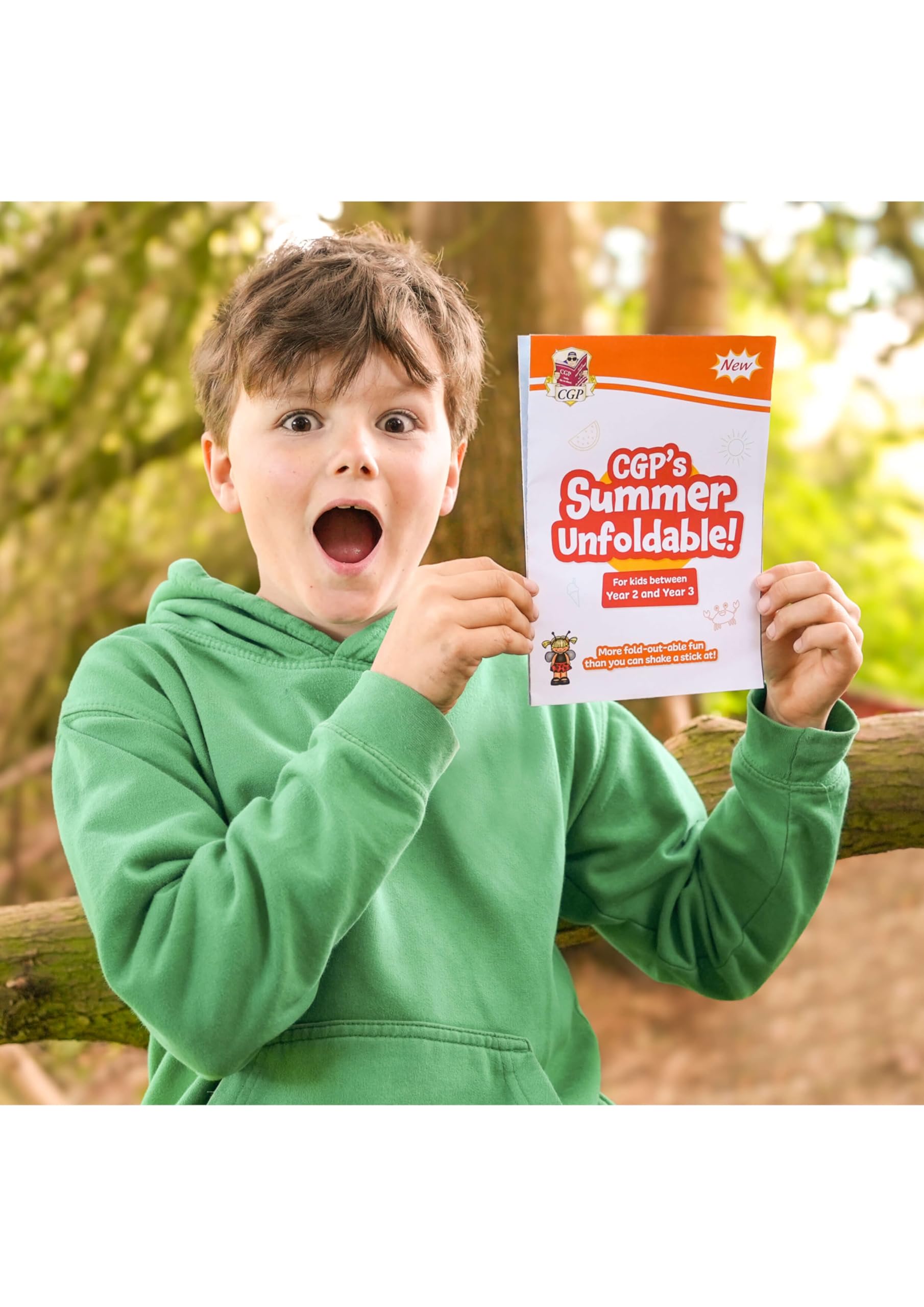 CGP Summer Unfoldable for Years 1-2 Maths & English Practice | Loose Leaf | English 2