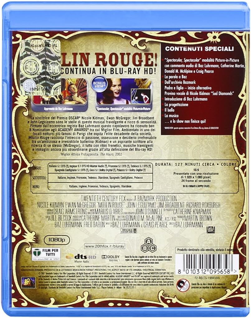 Moulin Rouge! (2001) - DVD & Blu-ray [Blu-Ray] 2