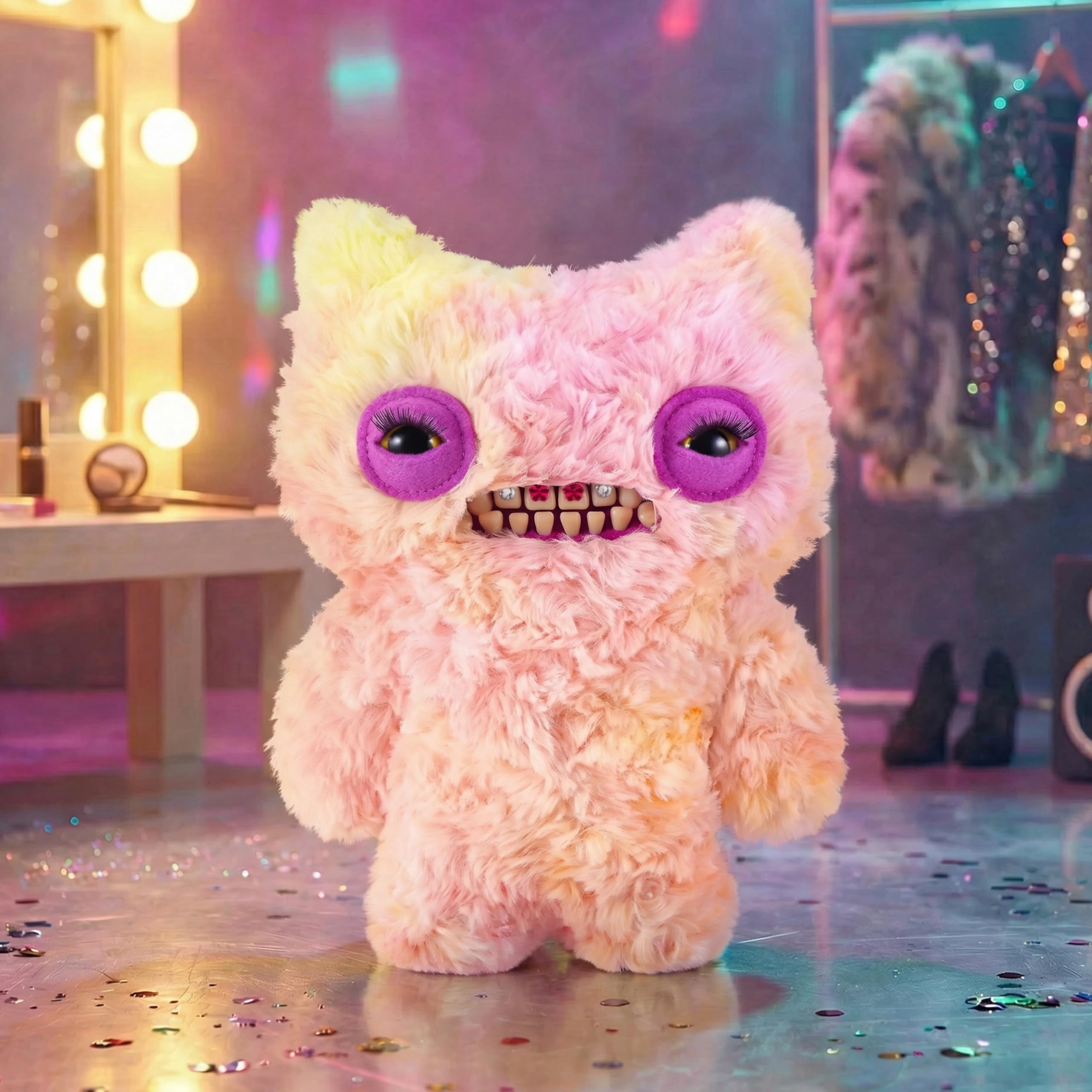 Fuggler Munch Munch Soft Doll - 9 Inch Collectible Plush with Human-Like Teeth | Polyester | Unisex Children