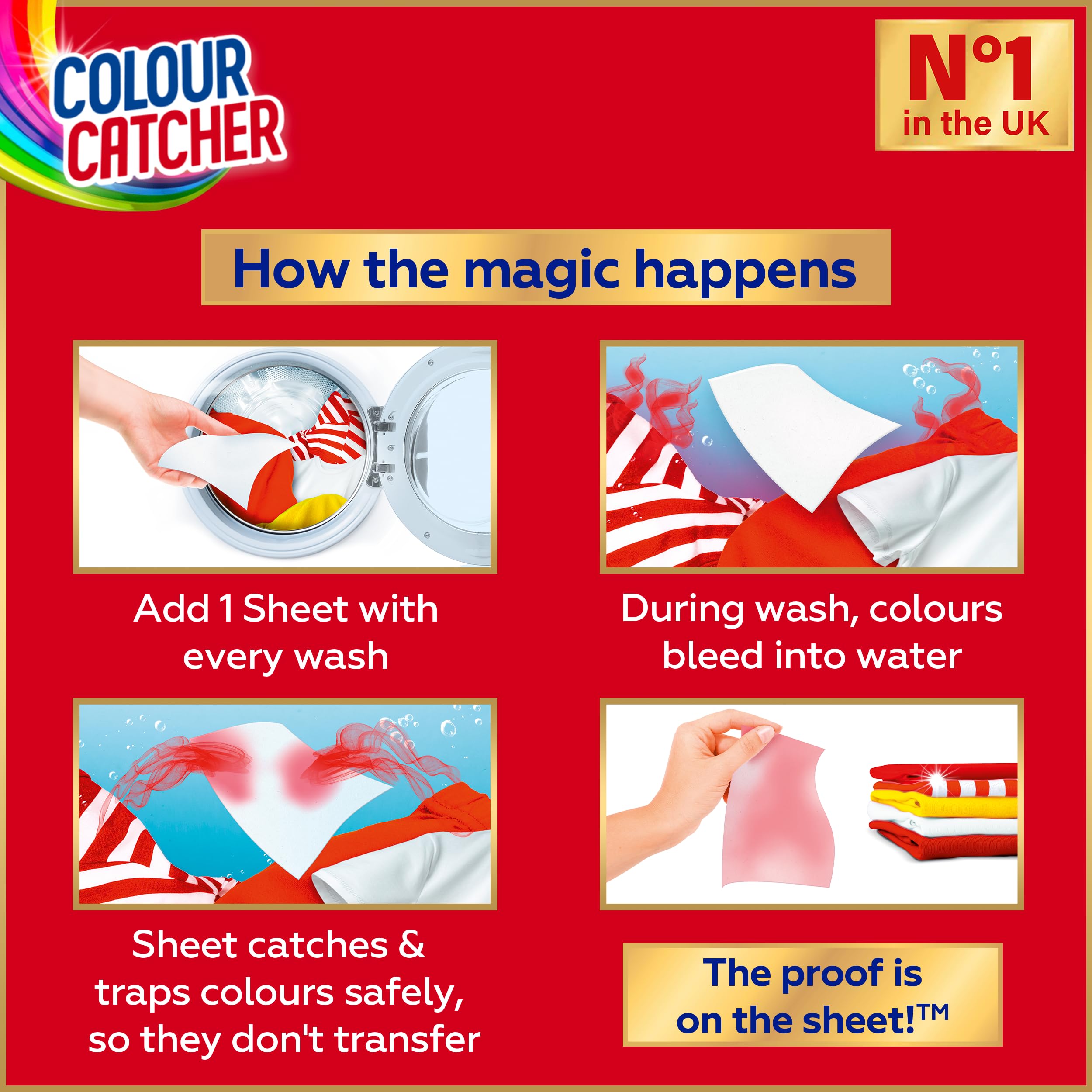 Colour Catcher Colour Protection Sheets - 176 Sheets | Protects Colours | Saves Time 4