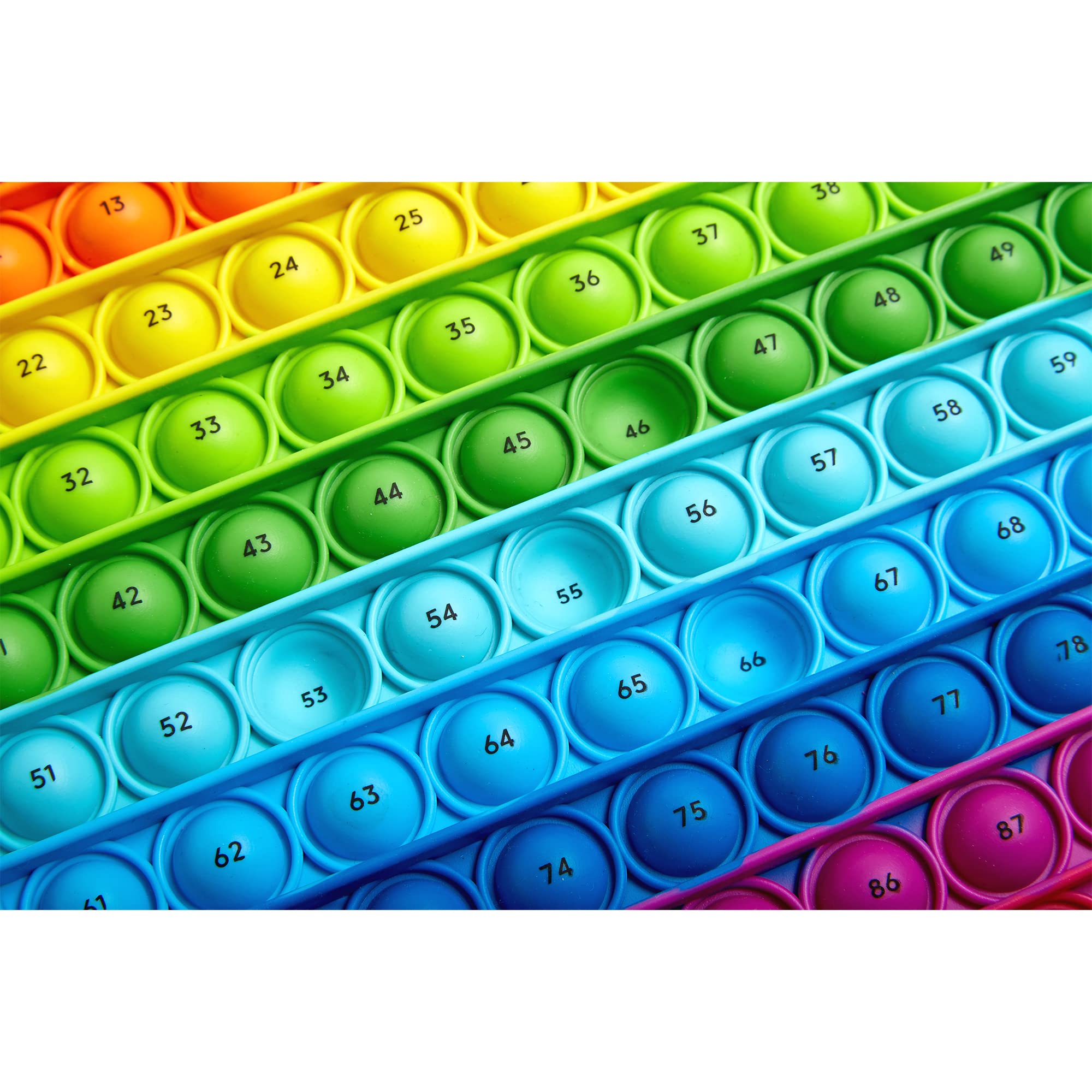 hand2mind Learning Resources Hundred Board Sensory Bubble Popper | Silicone Fidget Toy for Math & Focus 4