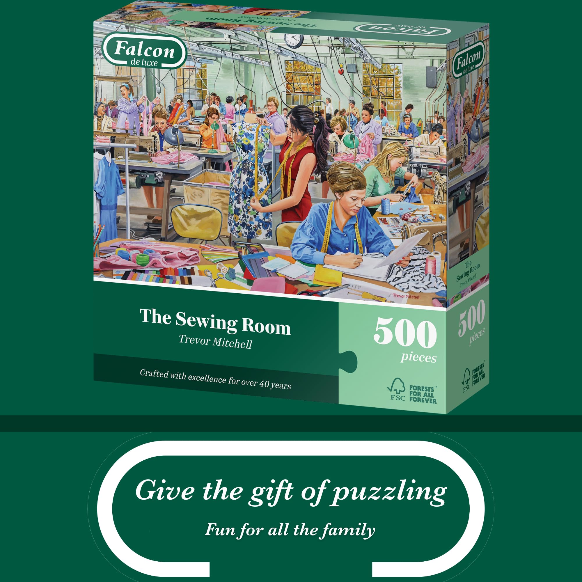 Falcon The Sewing Room - 500 Piece Jigsaw Puzzle for Adults 2