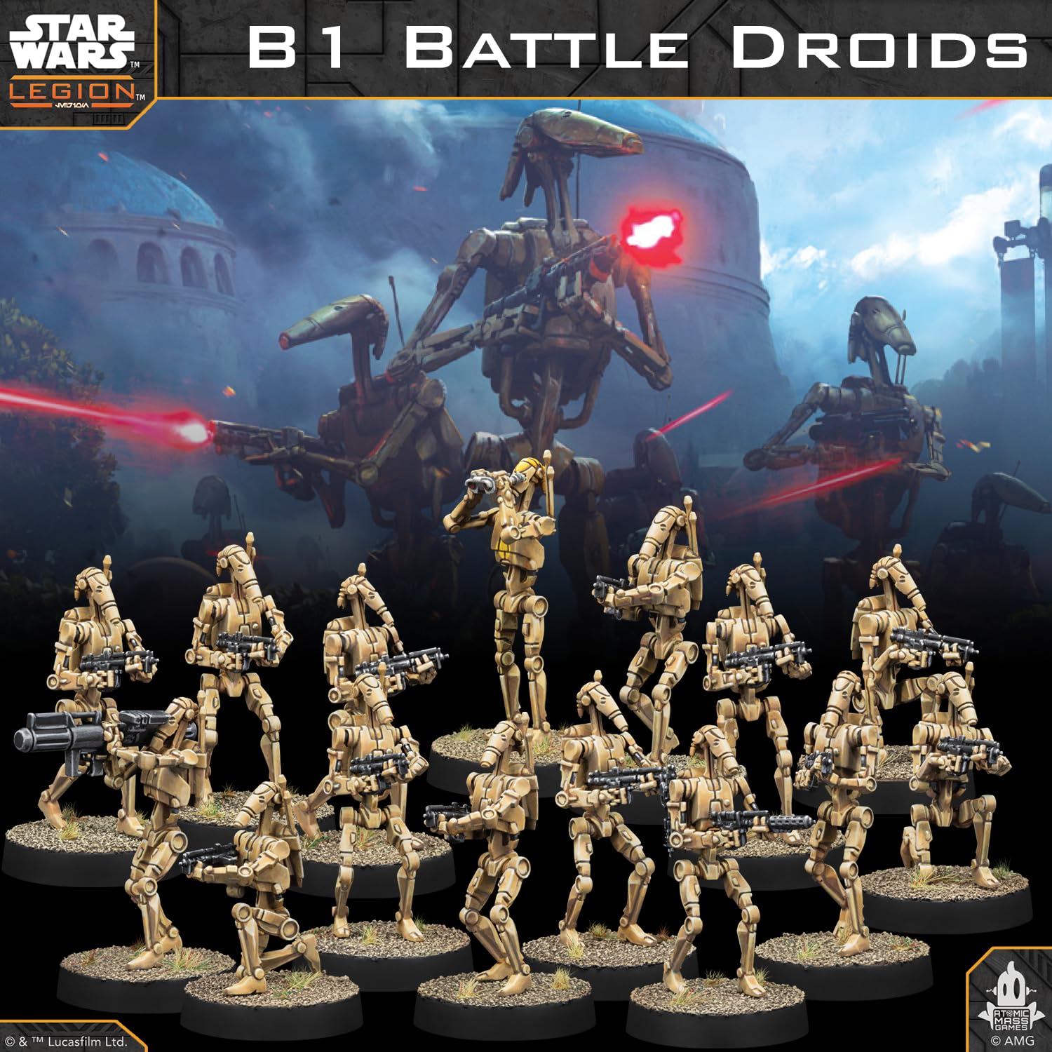 Asmodee Star Wars: Legion - B1 Battle Droids Expansion | 15 Miniatures | Strategy Wargame 3