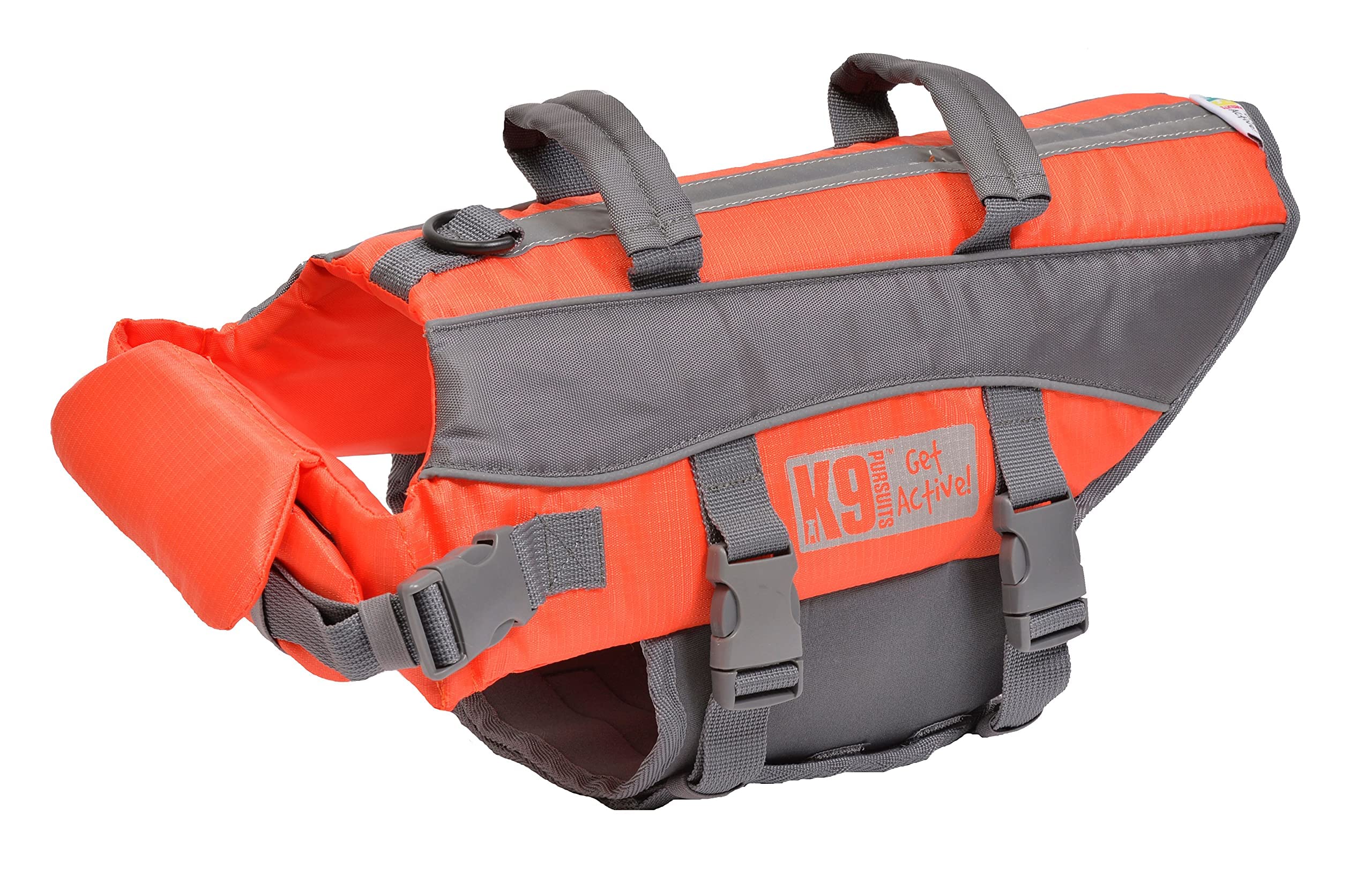 K9 Pursuits High Visibility Life Jacket - Orange, Small | Fits 7-14 kg Dogs | Neoprene